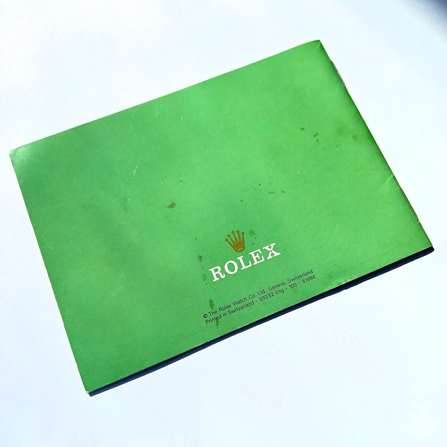 ROLEX Datejust 1994 Booklet/Pamphlet English