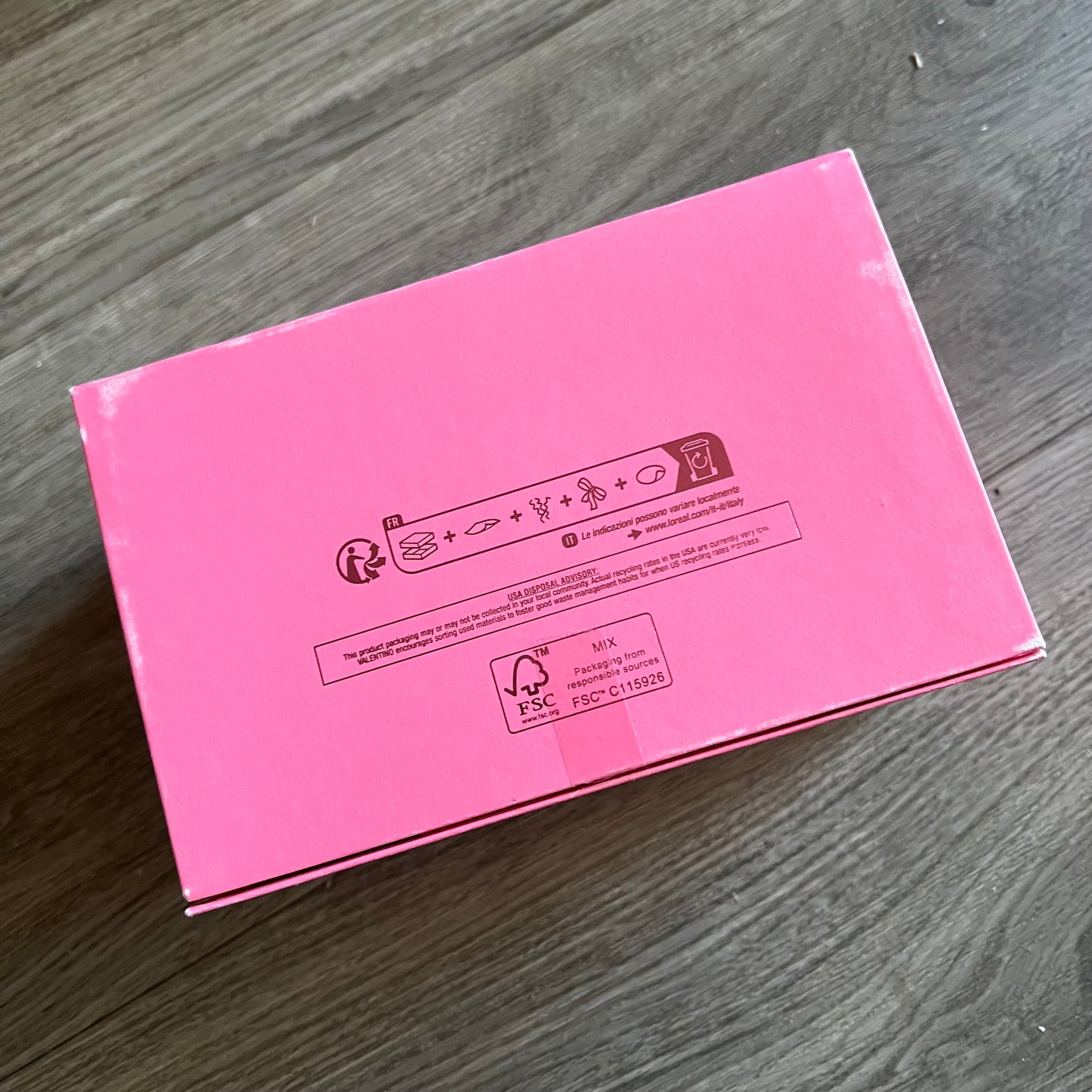 VALENTINO Pink Gift Storage Box 6.90x4.40x3.5 inches