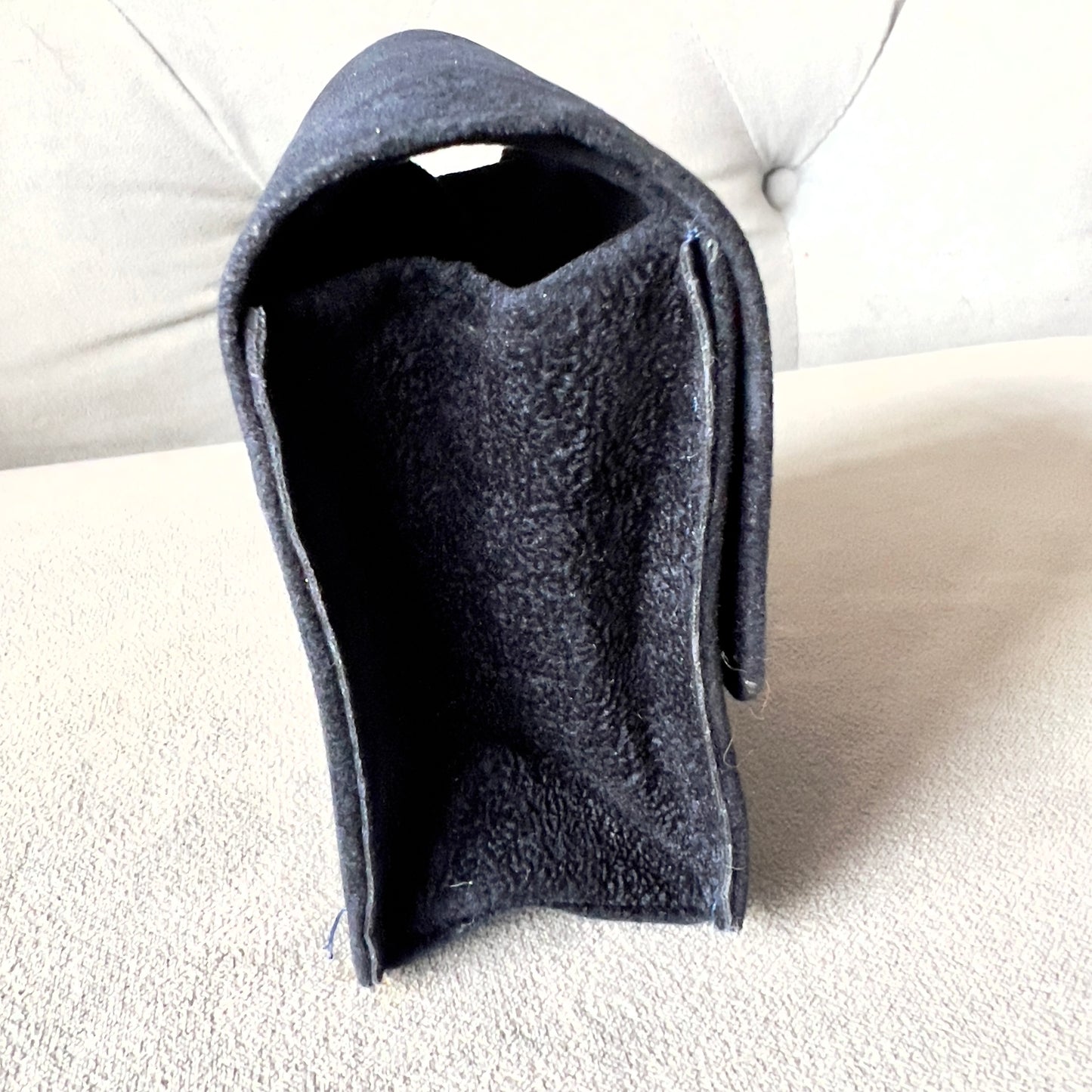 CHOPARD Blue Faux Suede Case 4x4x2 inches