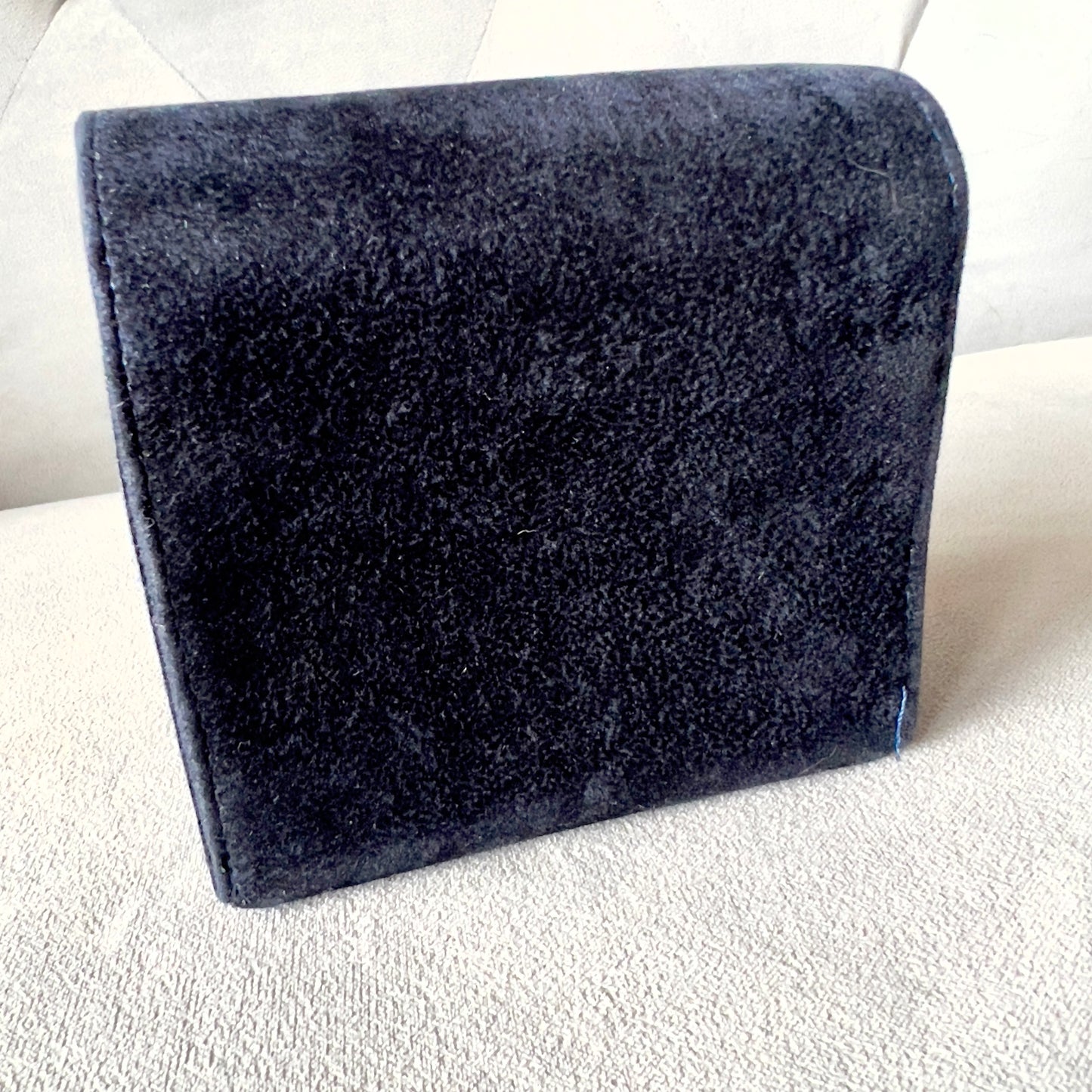 CHOPARD Blue Faux Suede Case 4x4x2 inches