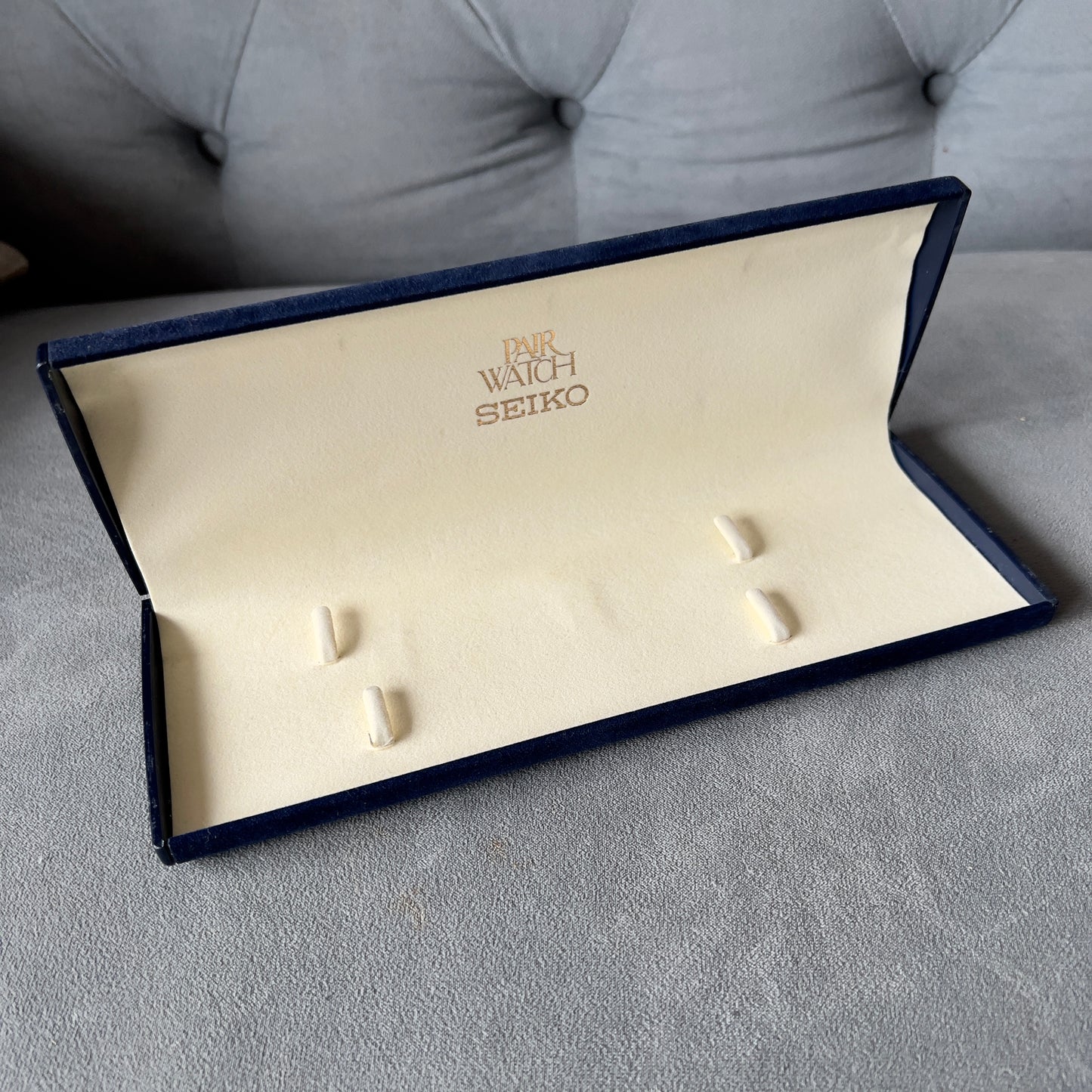 Seiko Blue Velvet Box 10x3.80x0.80 inches