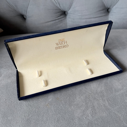 Seiko Blue Velvet Box 10x3.80x0.80 inches