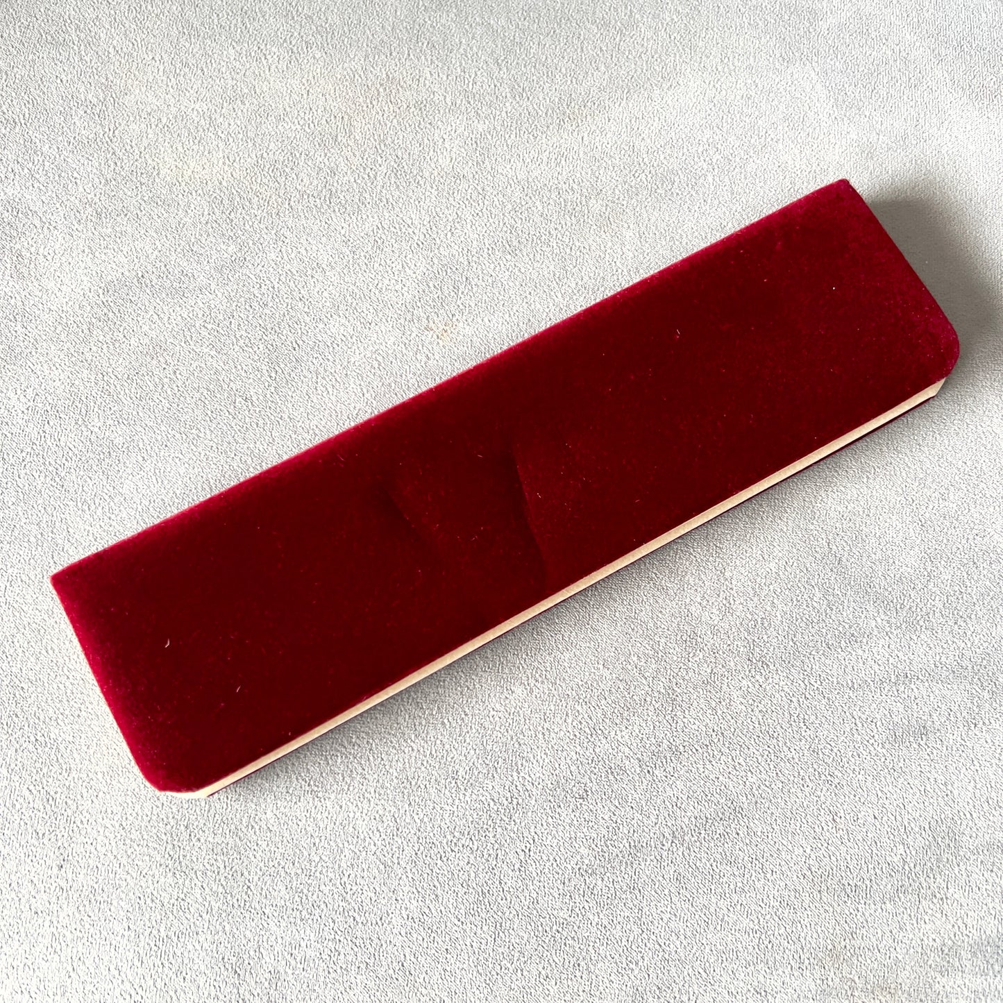 PAUL SMITH Burgundy Velvet Necklce Box 10x2.75x1.25 inches