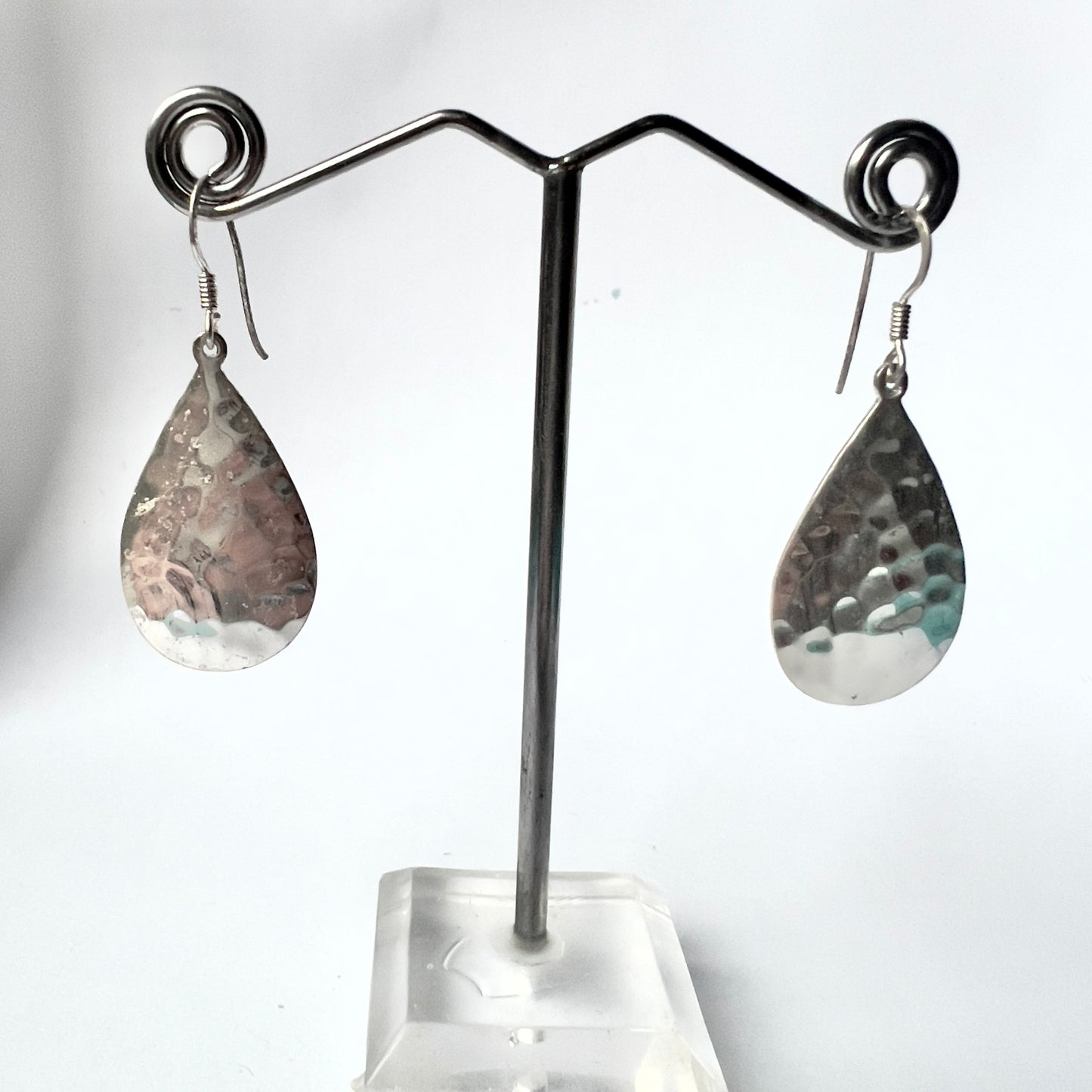 925 Sterling Silver Teardrop Earrings 5.40g