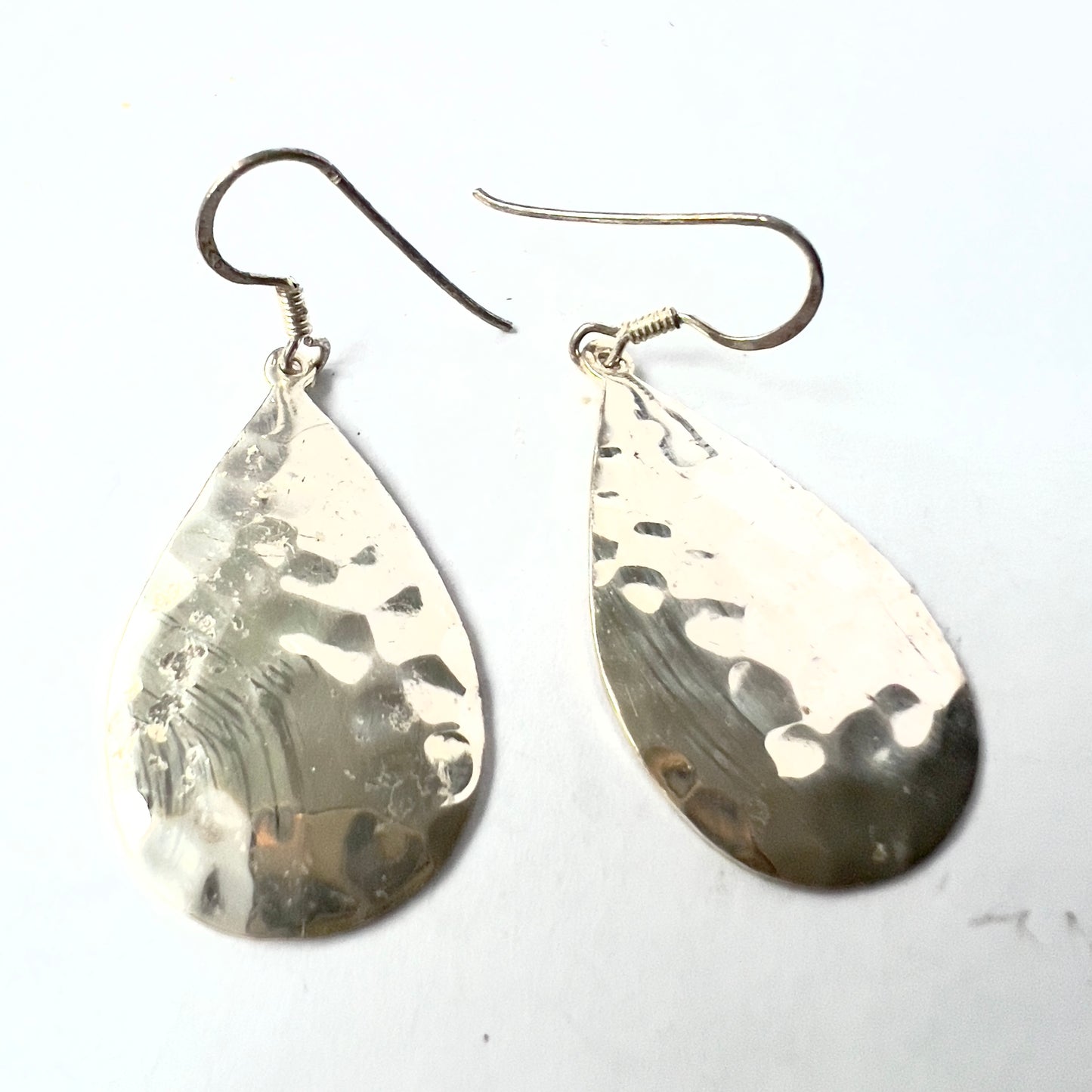 925 Sterling Silver Teardrop Earrings 5.40g