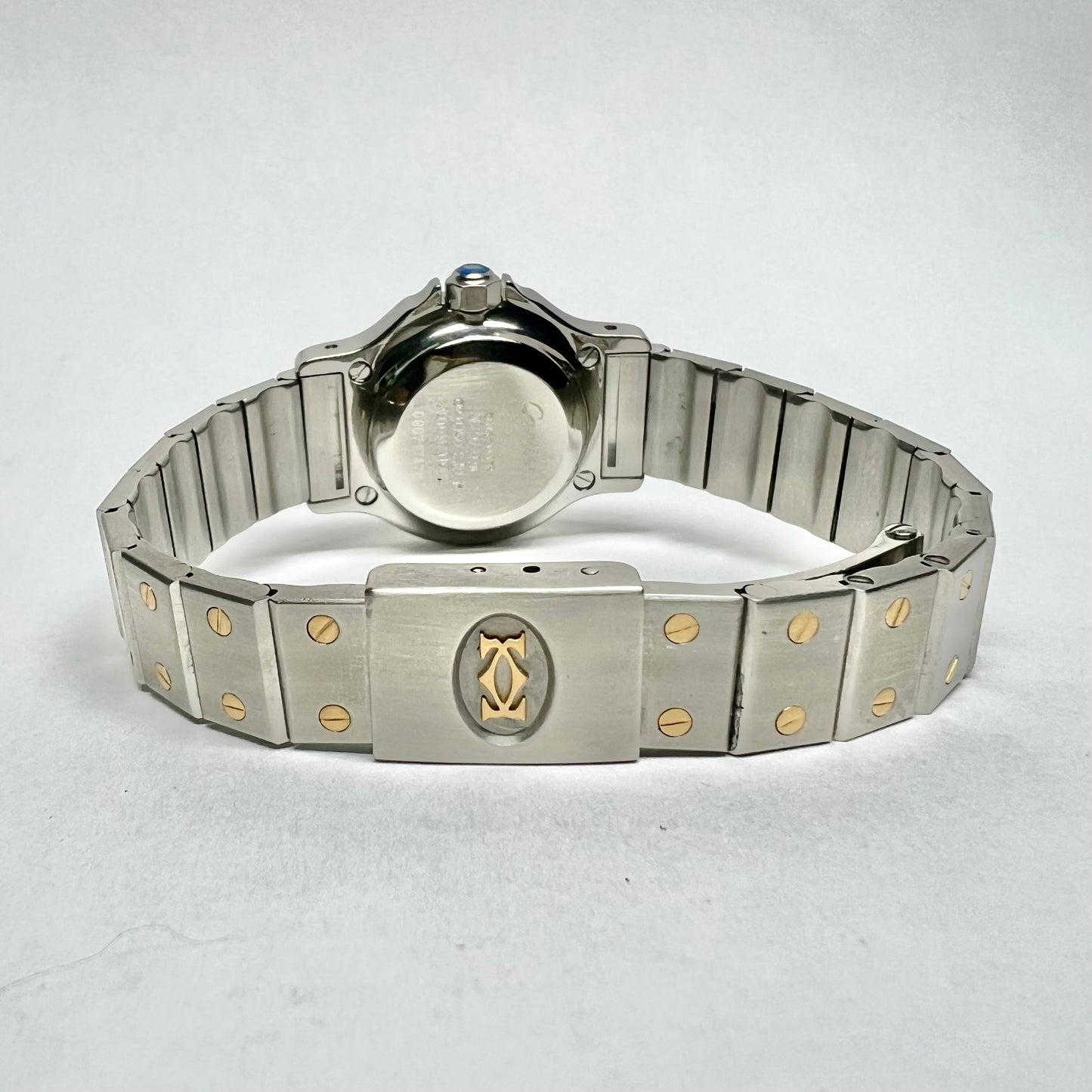 CARTIER SANTOS OCTAGON Automatic 25mm 2 Tone 0.32TCW DIAMOND Watch