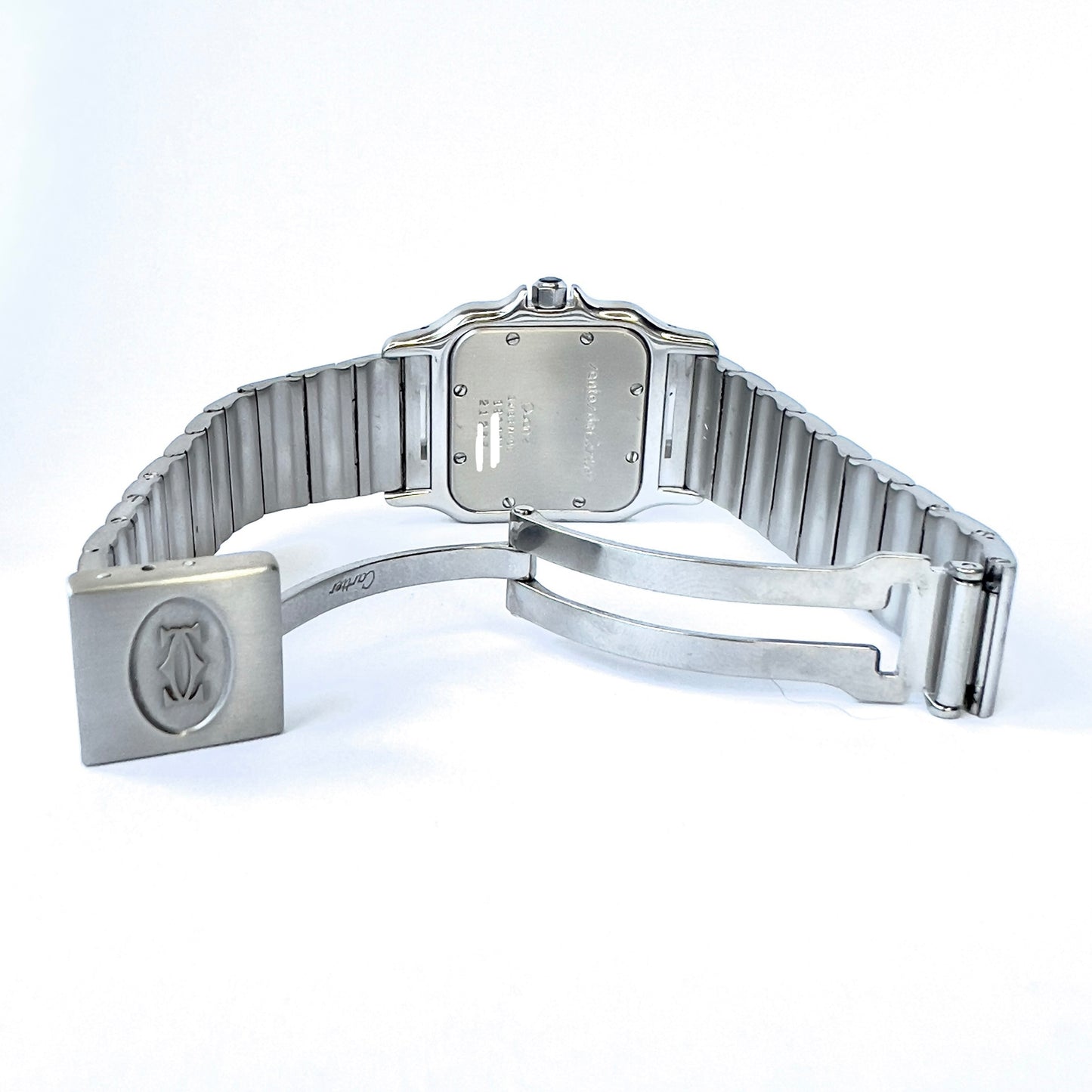 CARTIER SANTOS GALBEE 29mm Quartz Steel 0.85TCW Diamond Watch