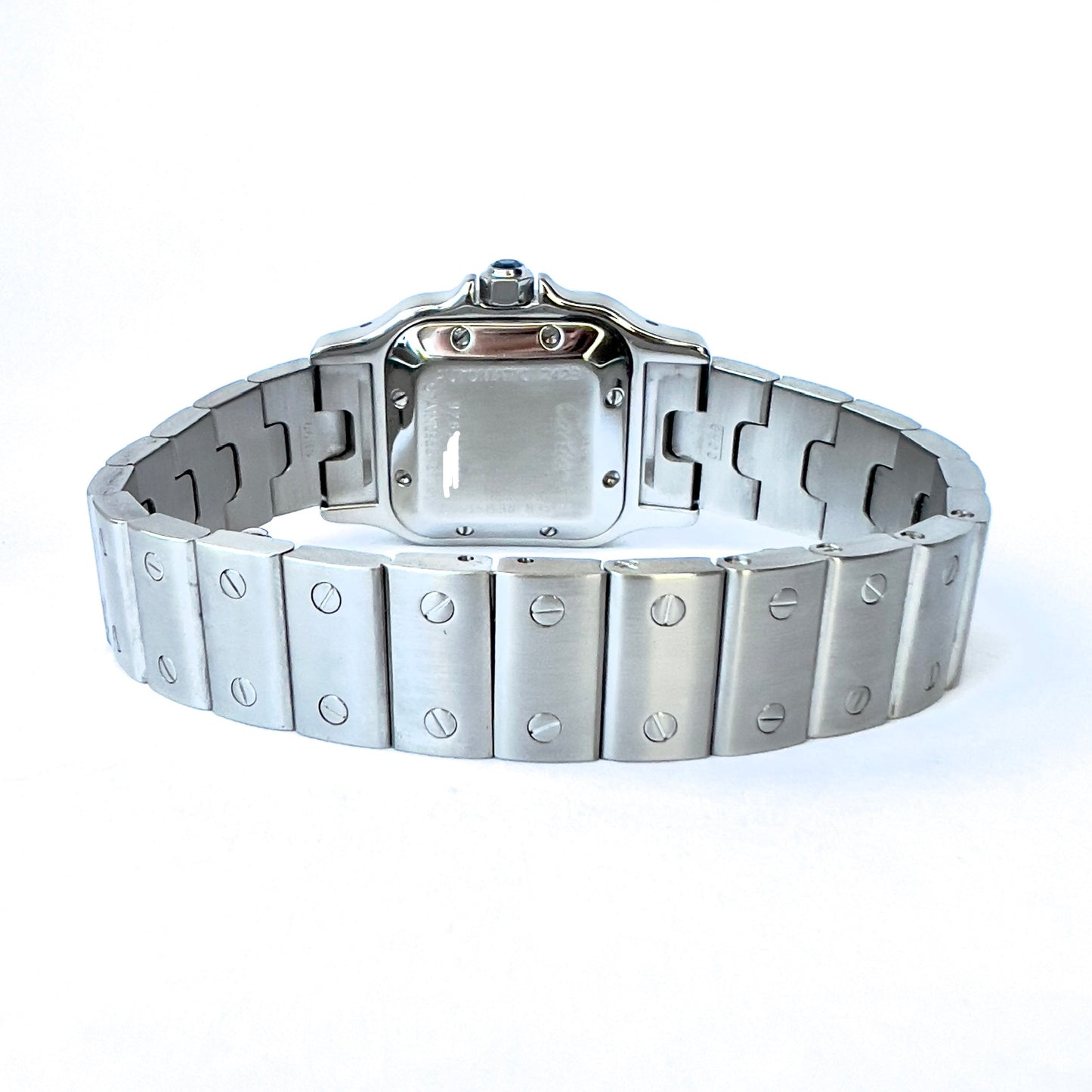 CARTIER SANTOS GALBEE 24mm Automatic Steel 0.69TCW Diamond Watch NEW Model