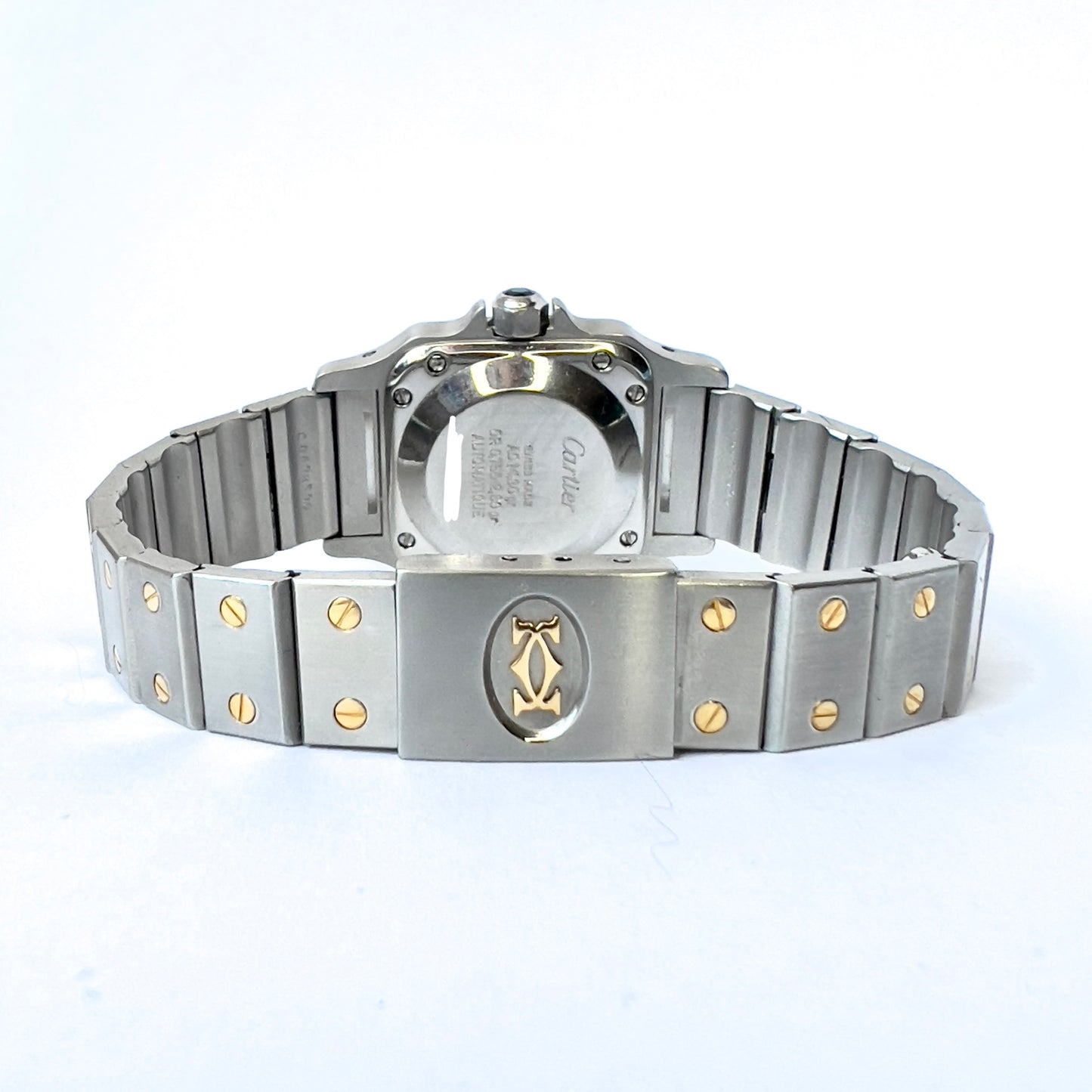 CARTIER SANTOS GALBEE 24mm Automatic 2 Tone 0.69TCW Diamond Watch