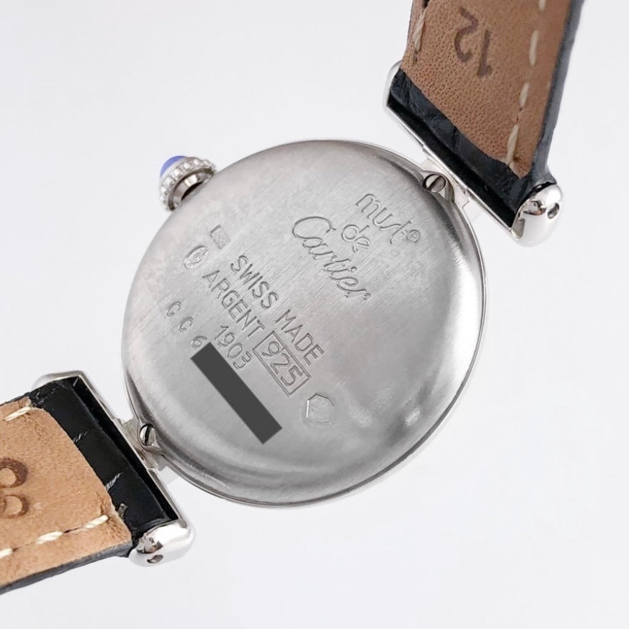 CARTIER COLISÈE Quartz 24mm Silver 0.61TCW Diamond Watch