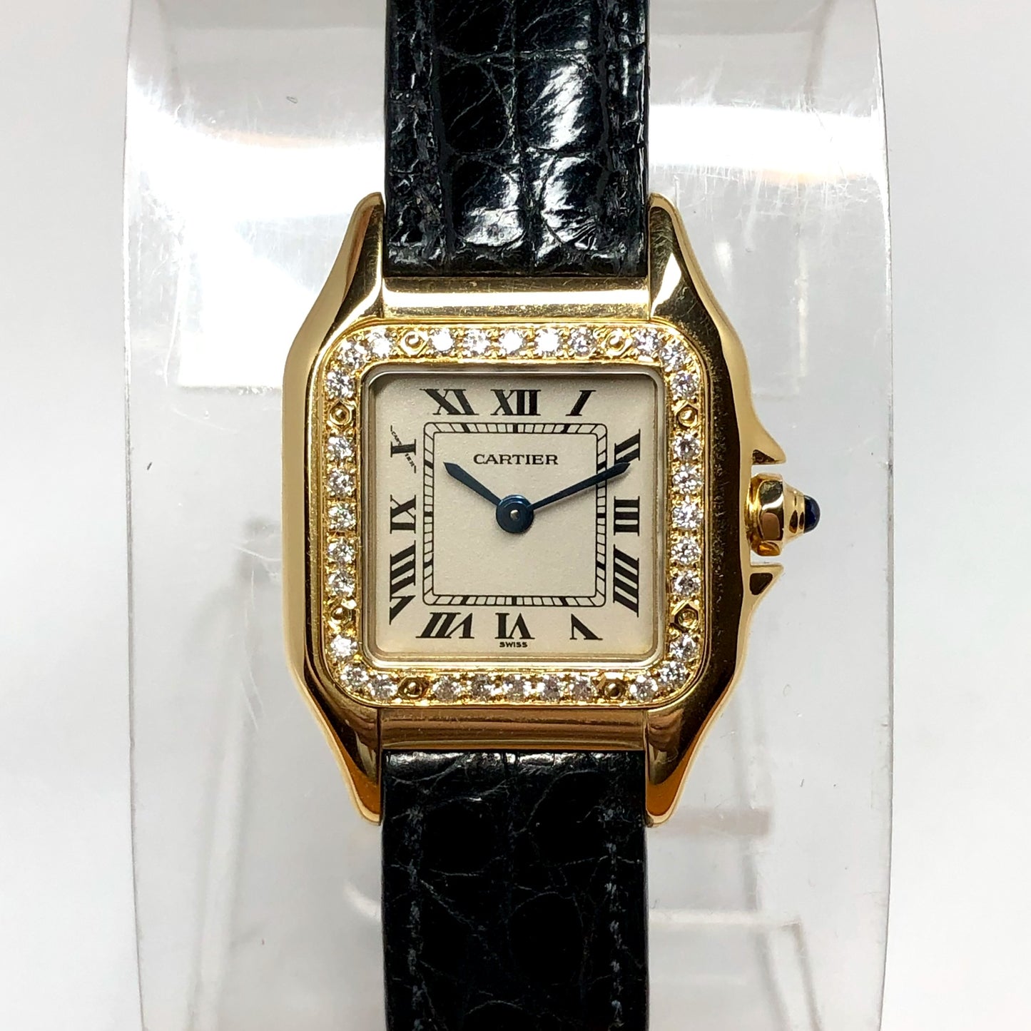 CARTIER PANTHERE Quartz 23mm 18K Yellow Gold 0.32TCW Diamond Watch