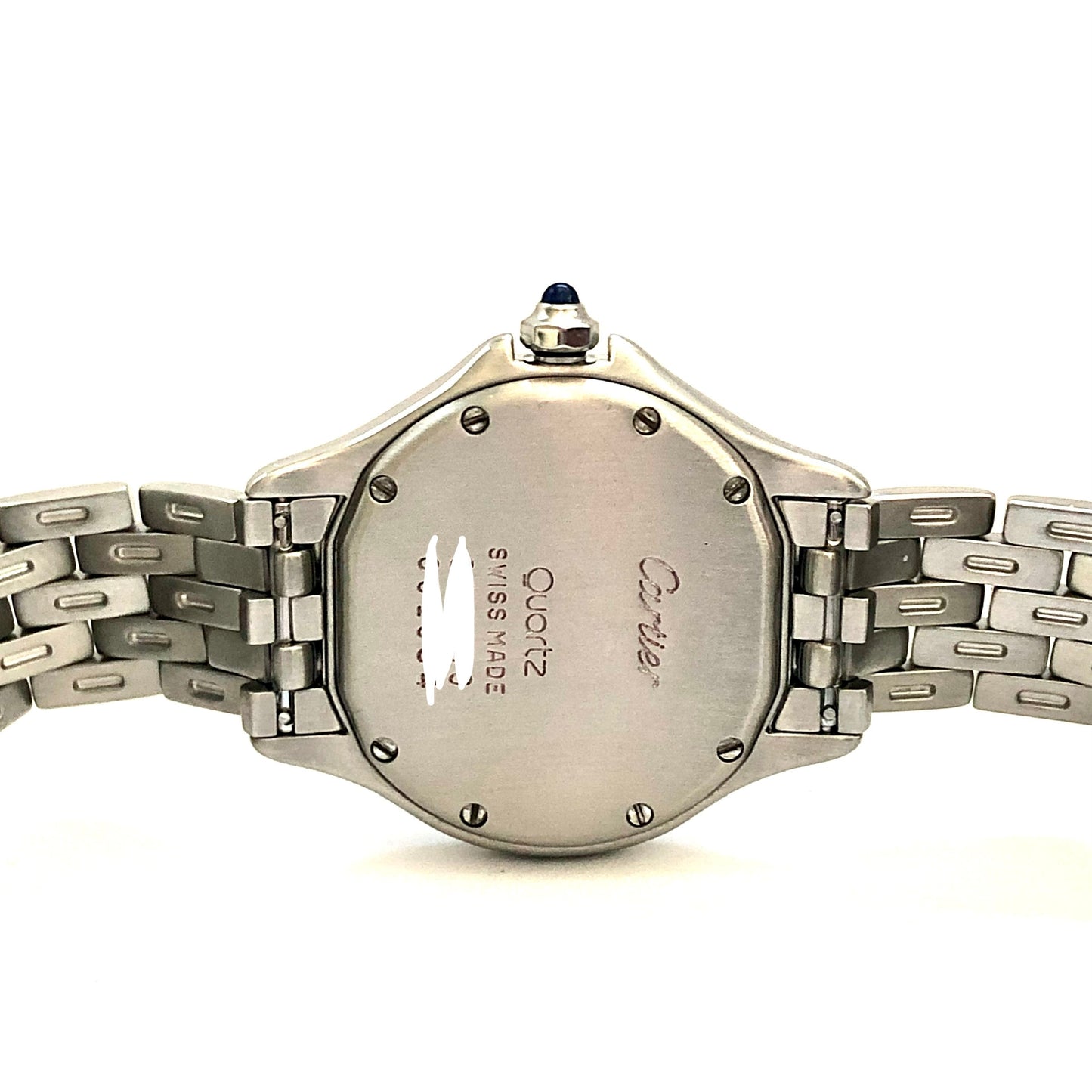 CARTIER COUGER 27mm Steel ~0.62TCW Diamond Watch