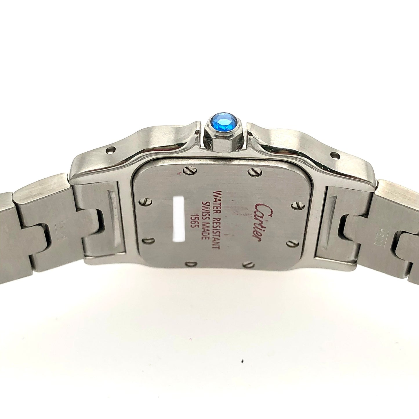 CARTIER SANTOS GALBEE 24mm Quartz Steel 0.65TCW Watch NEW Model