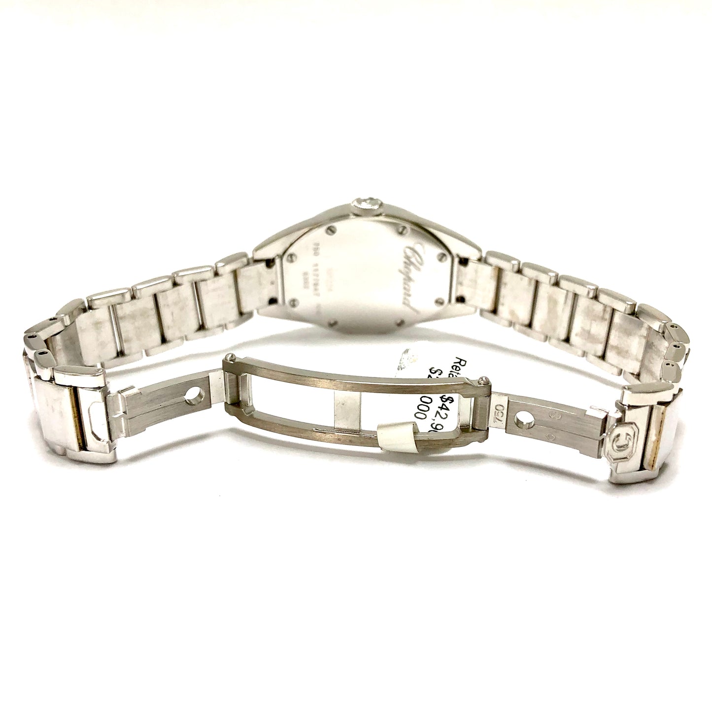 CHOPARD Quartz 24mm 18K White Gold Factory Diamonds Watch Retail $42,900