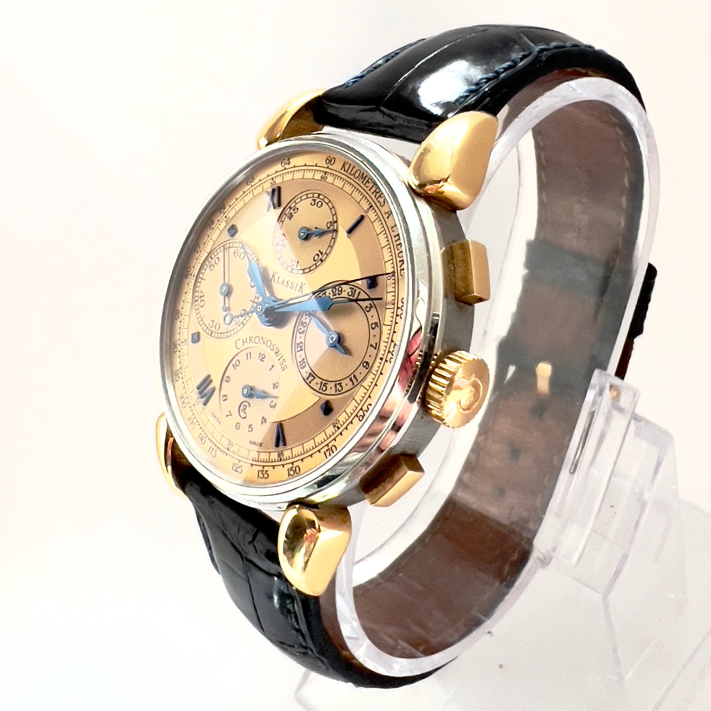KLASSIK CHRONOSWISS Automatic 37mm 2 Tone Skeleton Back Case Watch