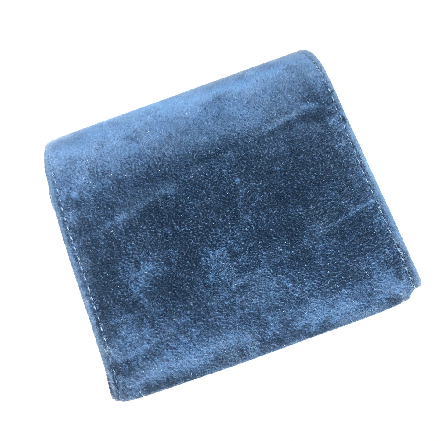 CHOPARD Blue Faux Suede Case with Holder 4 x 4 x 2 inches