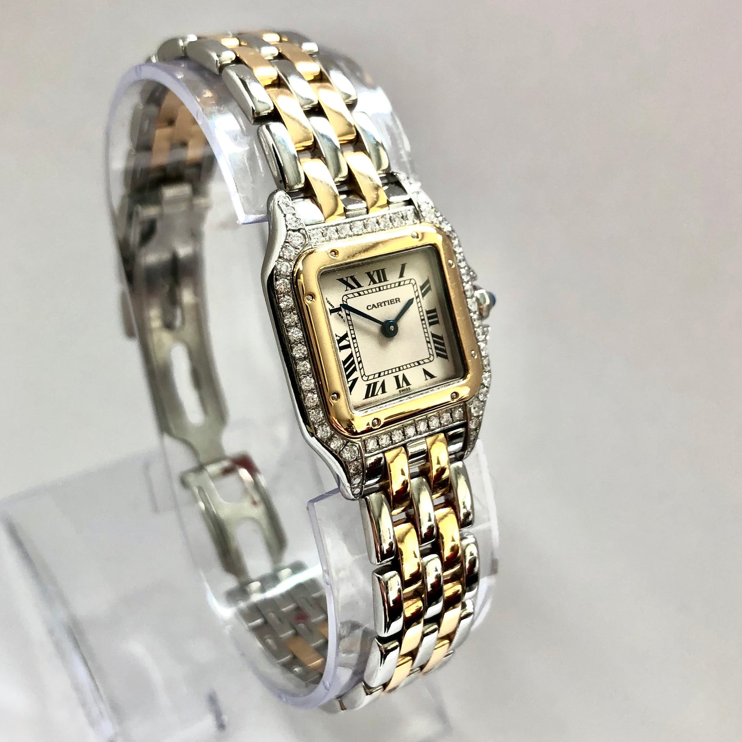 CARTIER PANTHÉRE Quartz 23mm 2 Row Gold 0.54TCW Diamond Watch