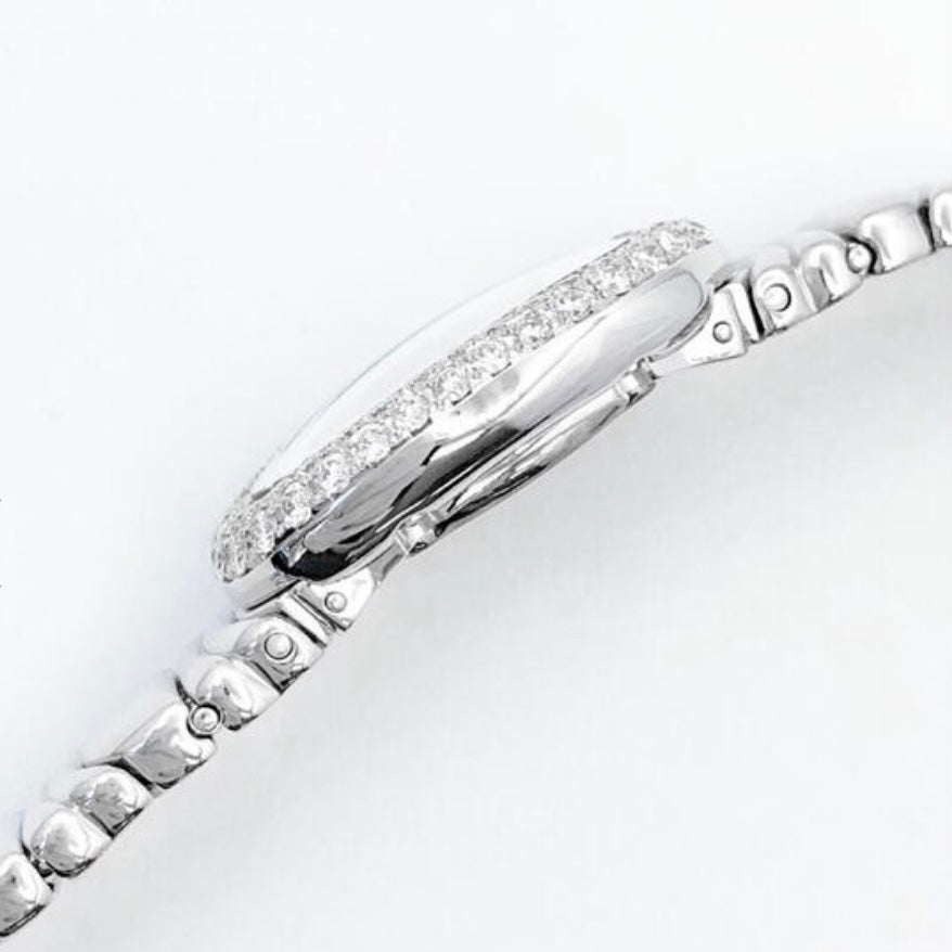 CARTIER BAIGNOIRE Mini 18K White Gold 1.23TCW Diamond Watch