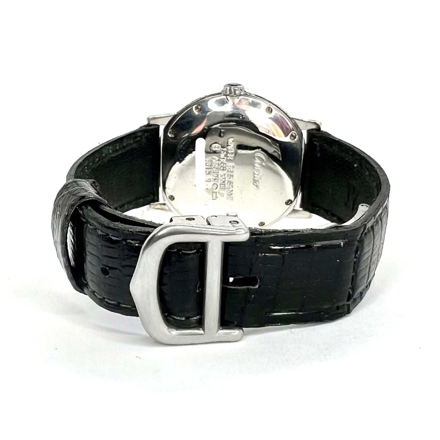 CARTIER RONDE Quartz 32mm Silver 2.04TCW DIAMOND Watch