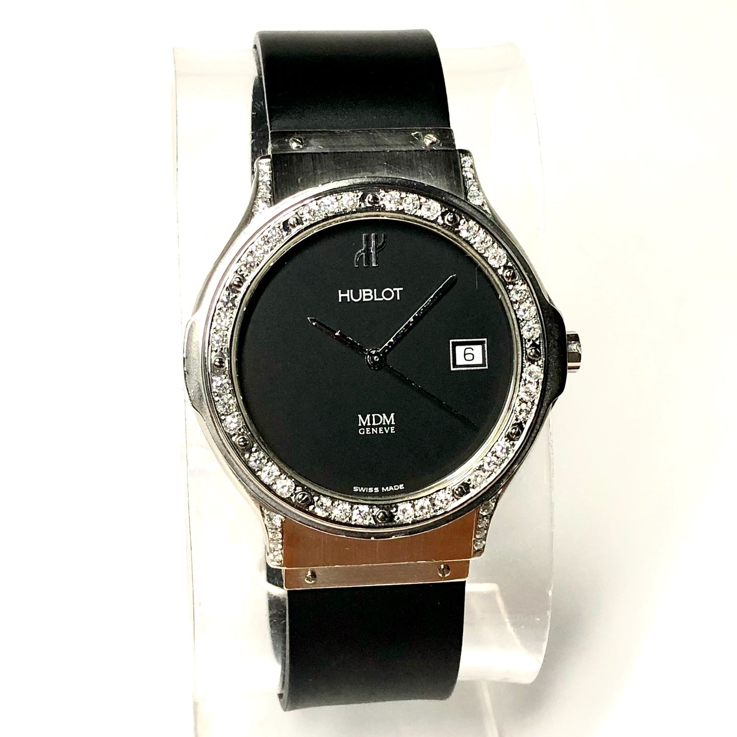 HUBLOT MDM 1523, 36mm Quartz Steel 0.72TCW DIAMOND Watch
