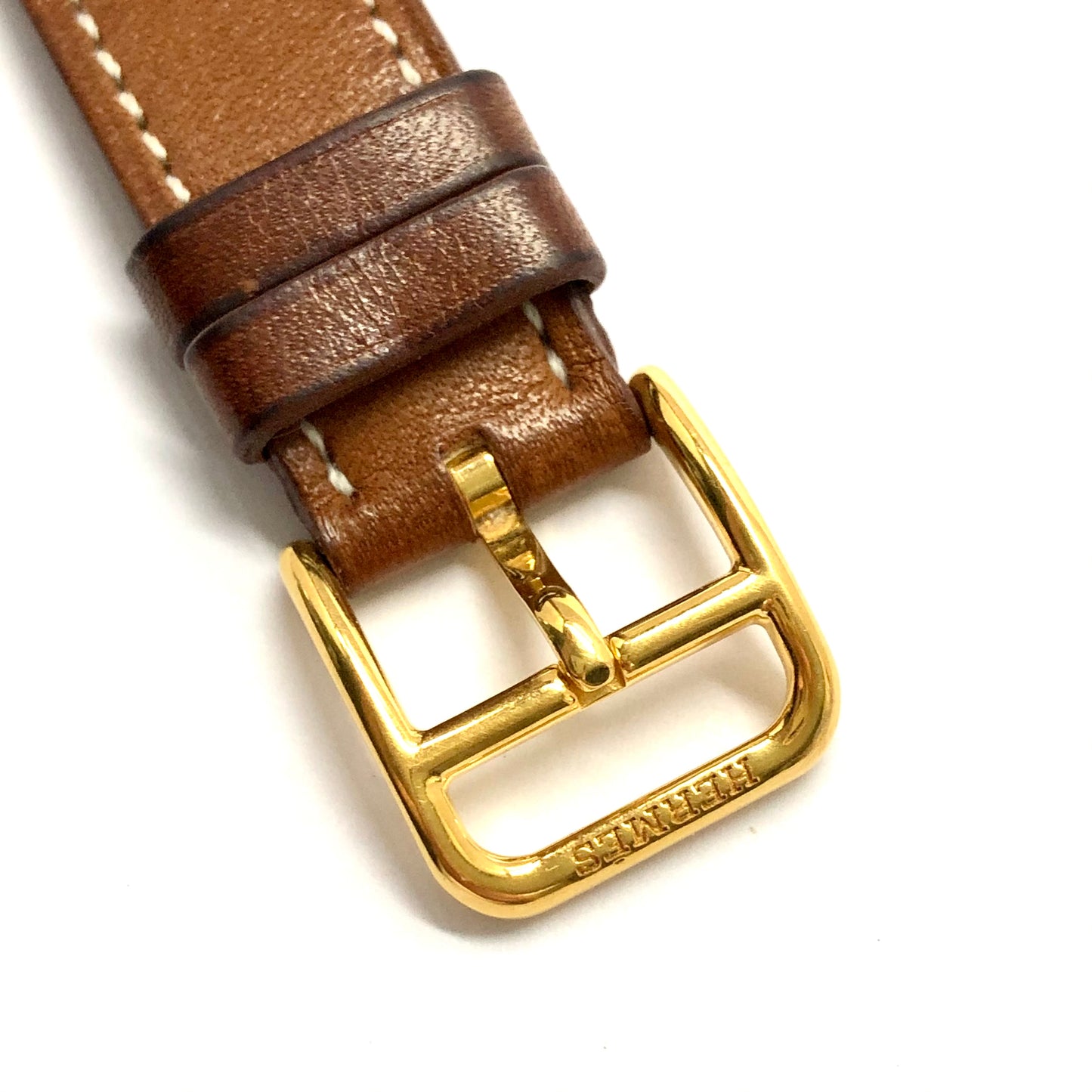 HERMÈS HEURE H Quartz 25mm Two Tone 0.91TCW DIAMOND Watch Hermès Double Tour Band