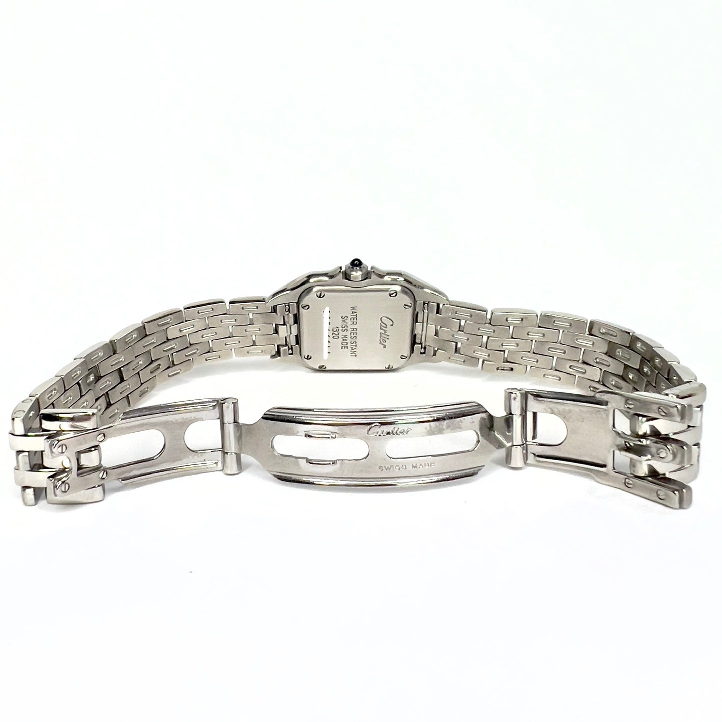 CARTIER PANTHERE Quartz 22mm Steel 0.70TCW Diamond Watch
