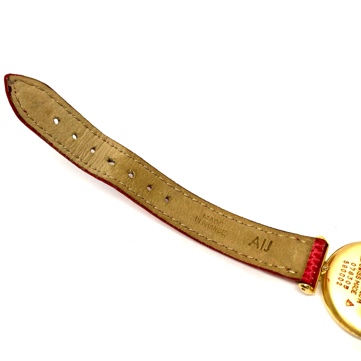 CARTIER Vermeil COLISÈE Quartz GoldPlated Ladies Watch F-G VS-SI DIAMONDS & RED RUBIES