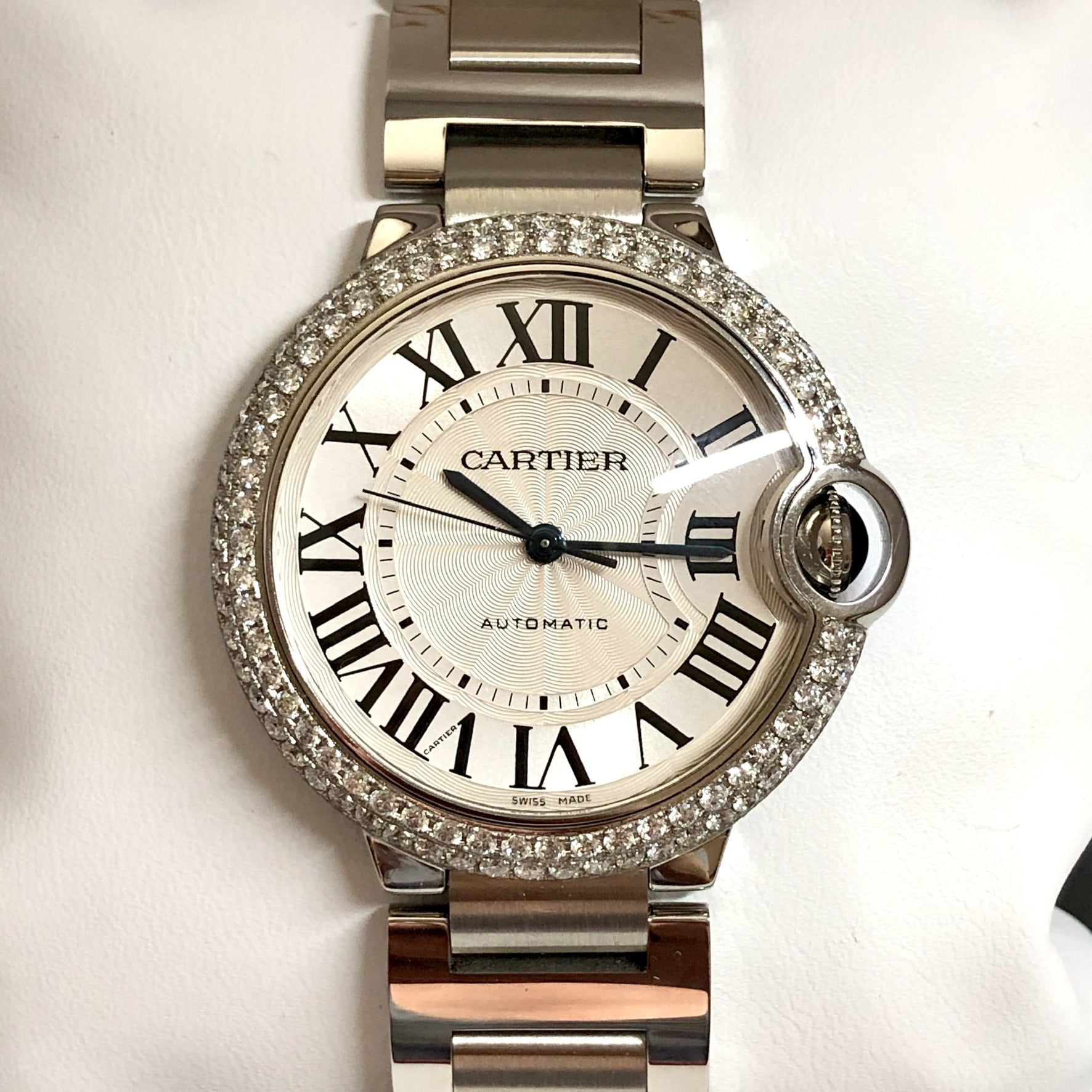 CARTIER BALLON BLEU Steel 36mm unisex DIAMOND Watch