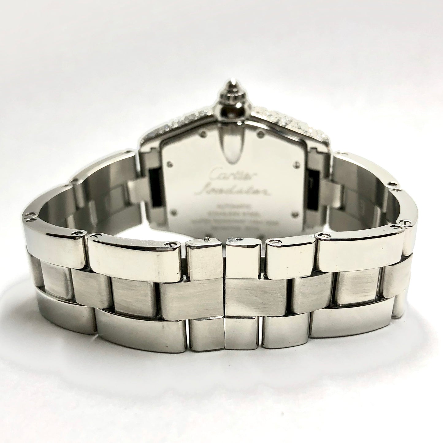 CARTIER ROADSTER 2510 Automatic 38mm Steel 4.92TCW DIAMOND Watch
