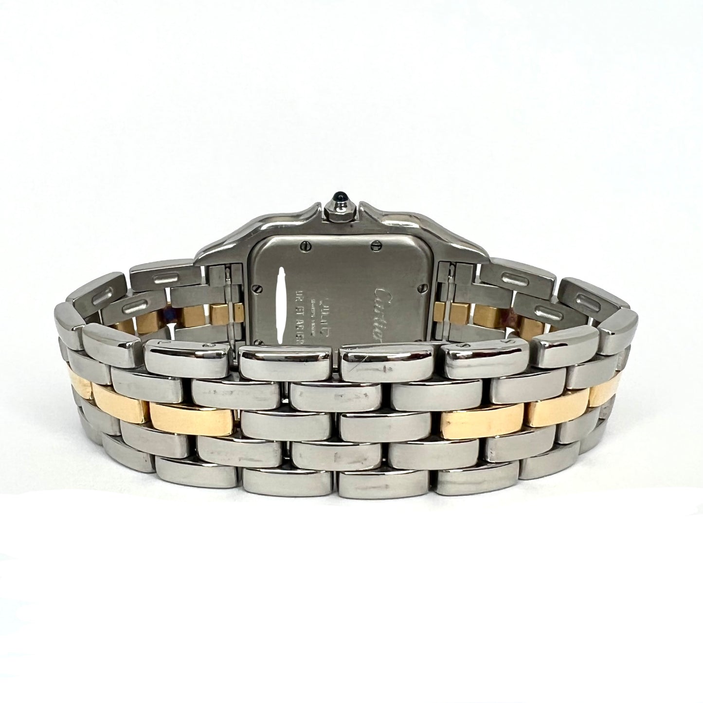 CARTIER PANTHERE 27mm 1 Row Gold 0.48TCW Diamonds & 0.77TCW Red Rubies Watch