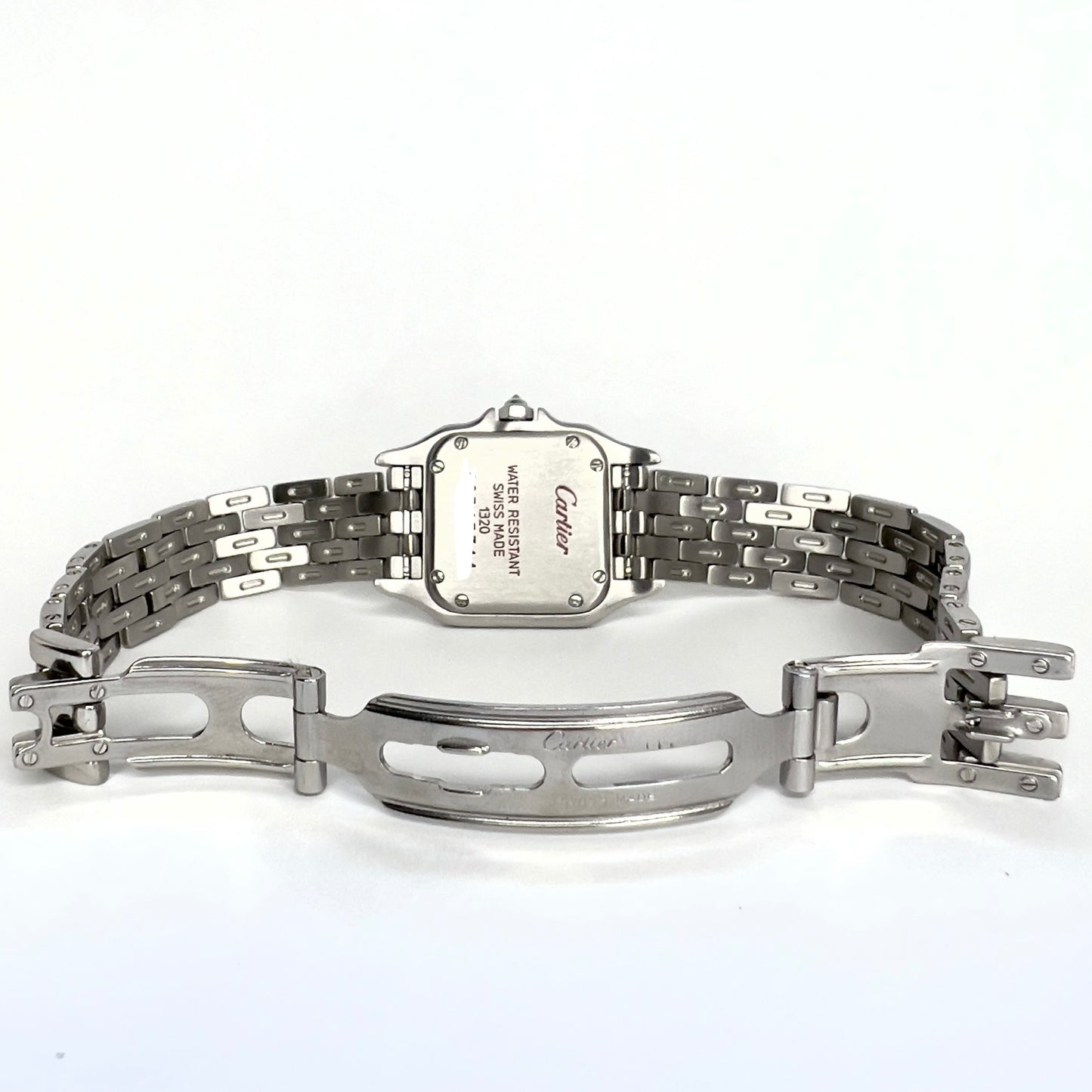CARTIER PANTHERE 23mm Quartz Steel ~1TCW DIAMOND Watch
