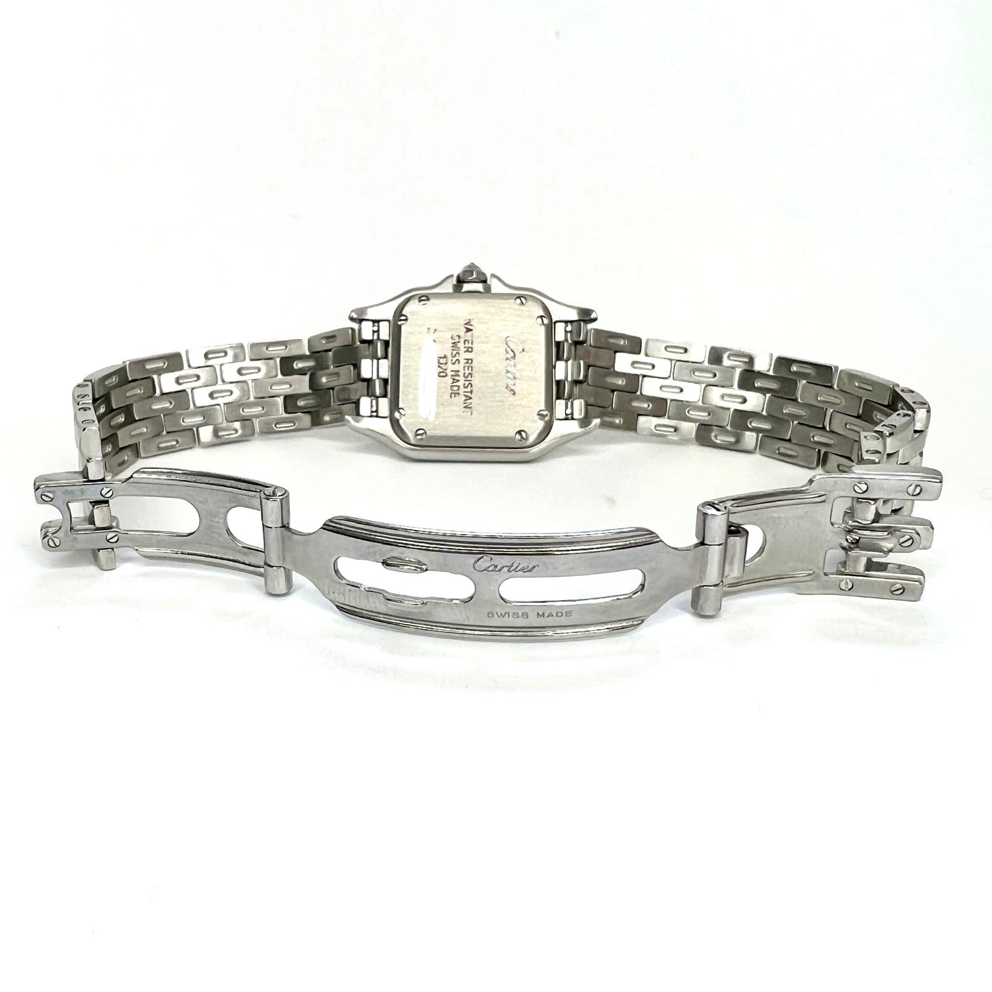 CARTIER PANTHERE Quartz 22mm Steel ~1TCW DIAMOND Watch