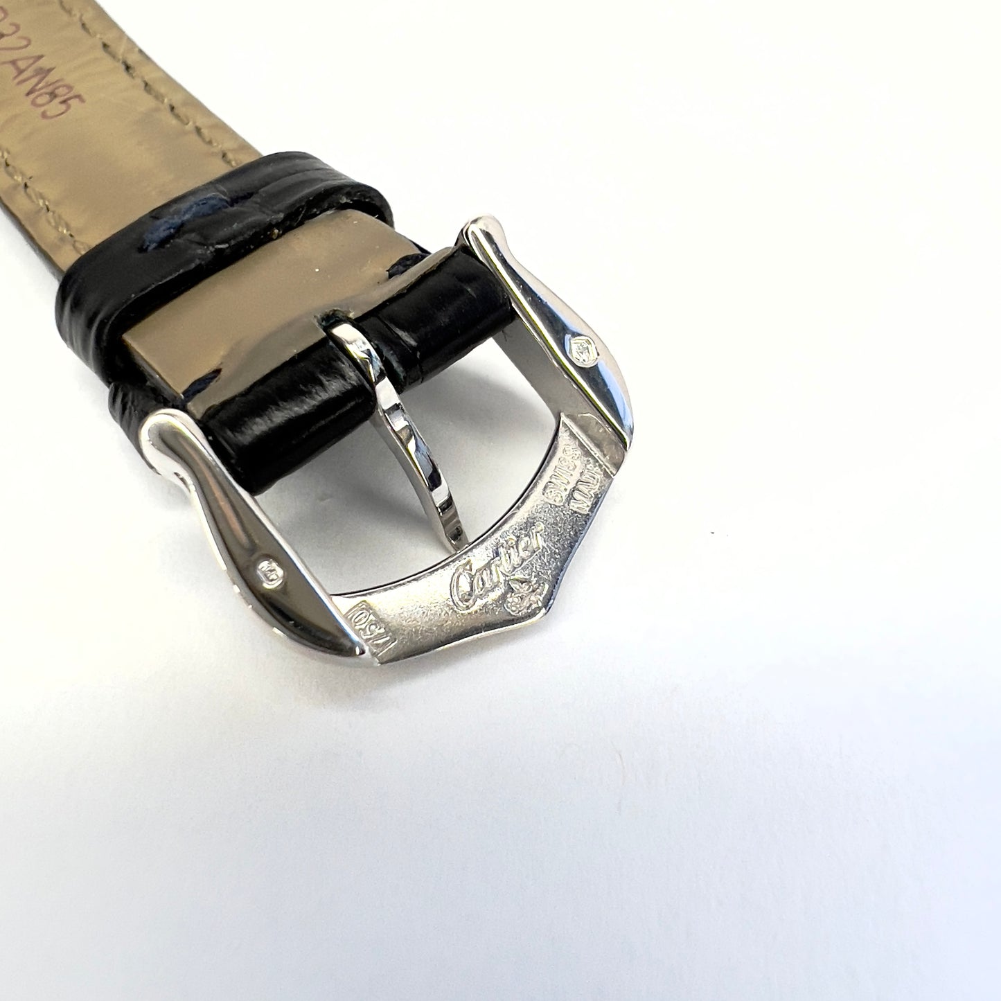 CARTIER BAIGNOIRE Quartz 18K White Gold 23mm 2.02TCW Diamond Watch