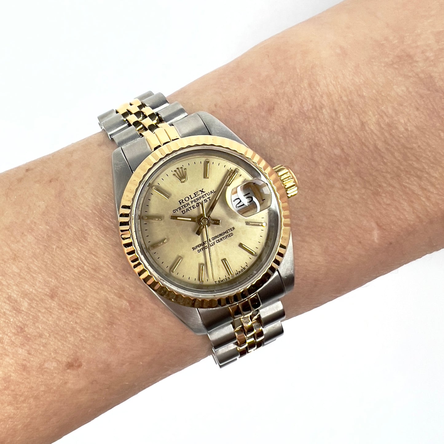 ROLEX Oyster Prepetual DATEJUST Automatic 26mm 2 Tone Watch