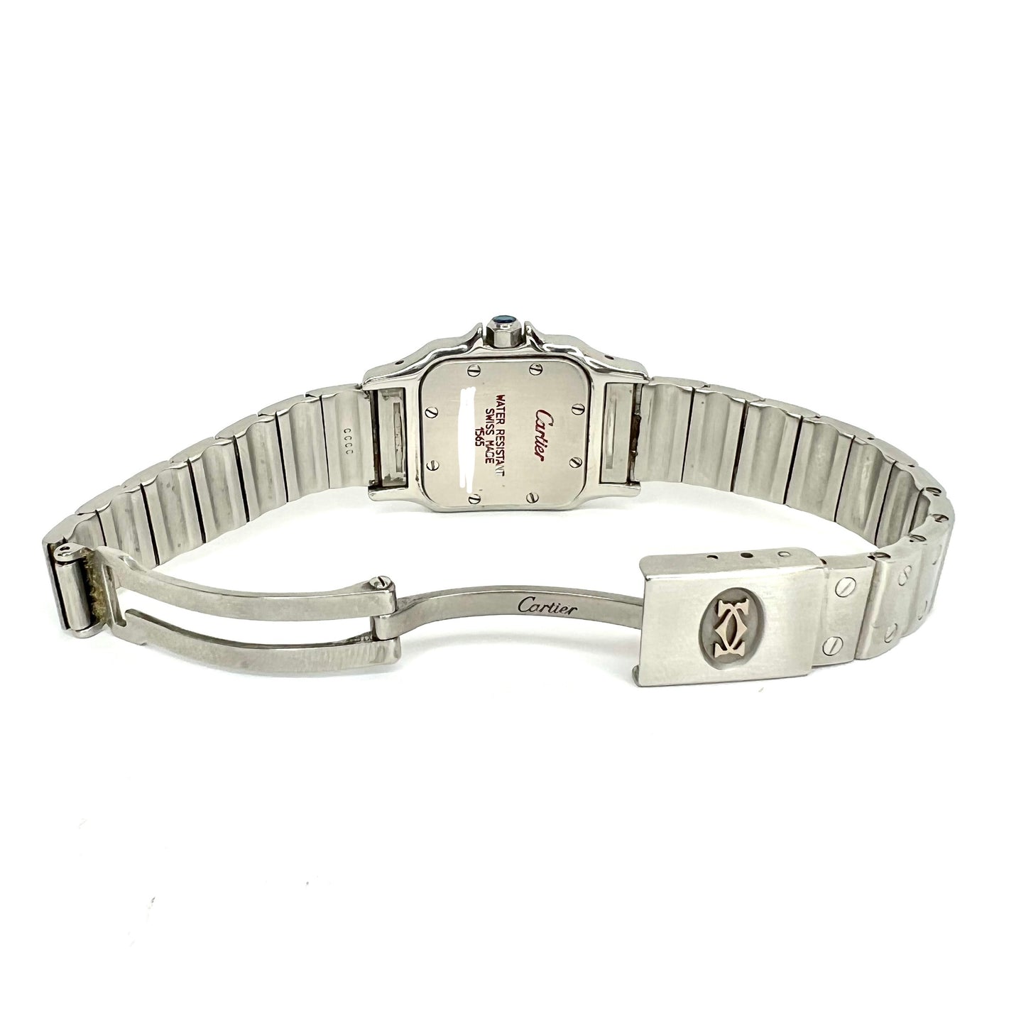 CARTIER Santos Galbee 24mm Quartz Steel 0.69TCW DIAMOND Watch