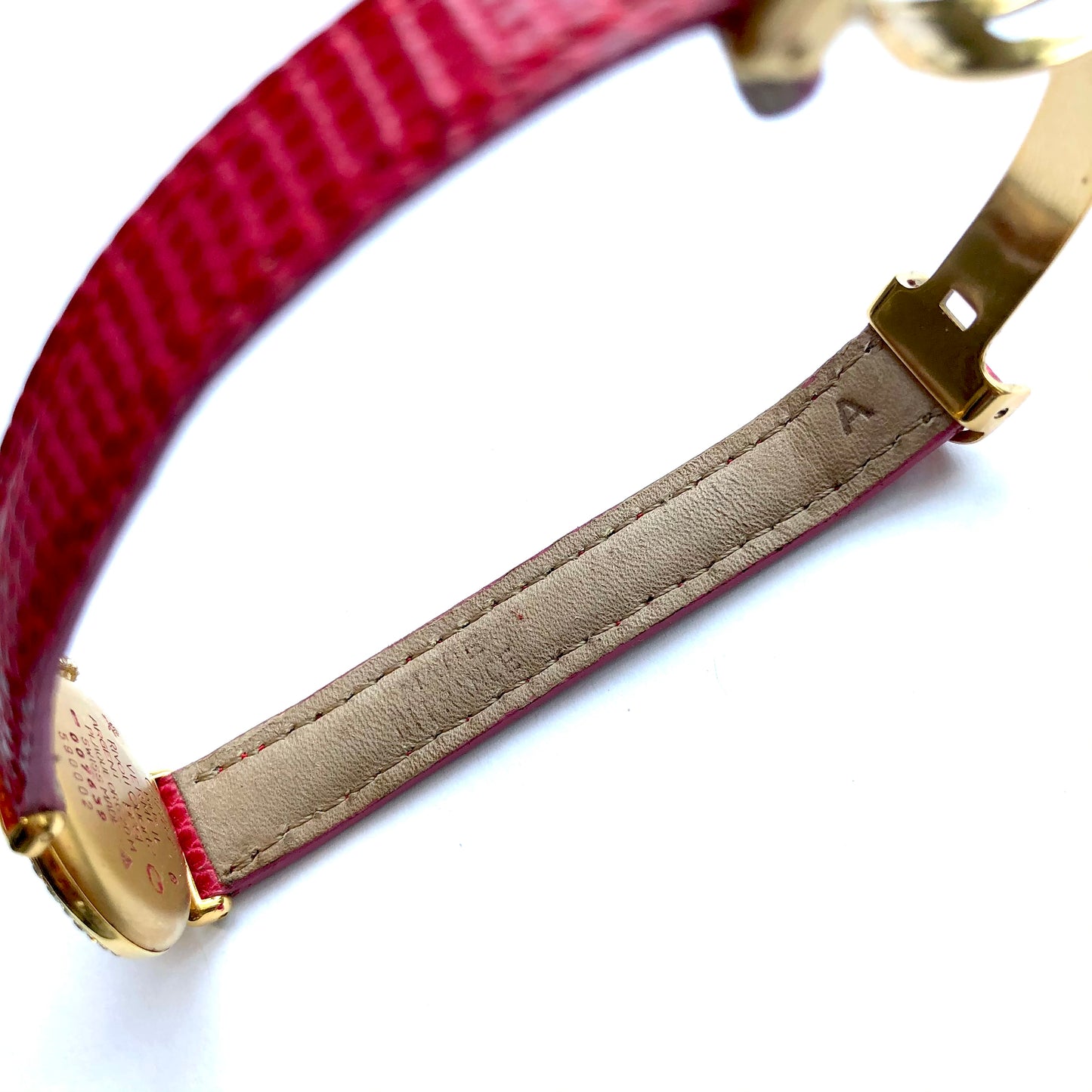 CARTIER VERMEIL COLISÈE Quartz 24mm GoldPlated Silver DIAMONDS
& Red Rubies Watch