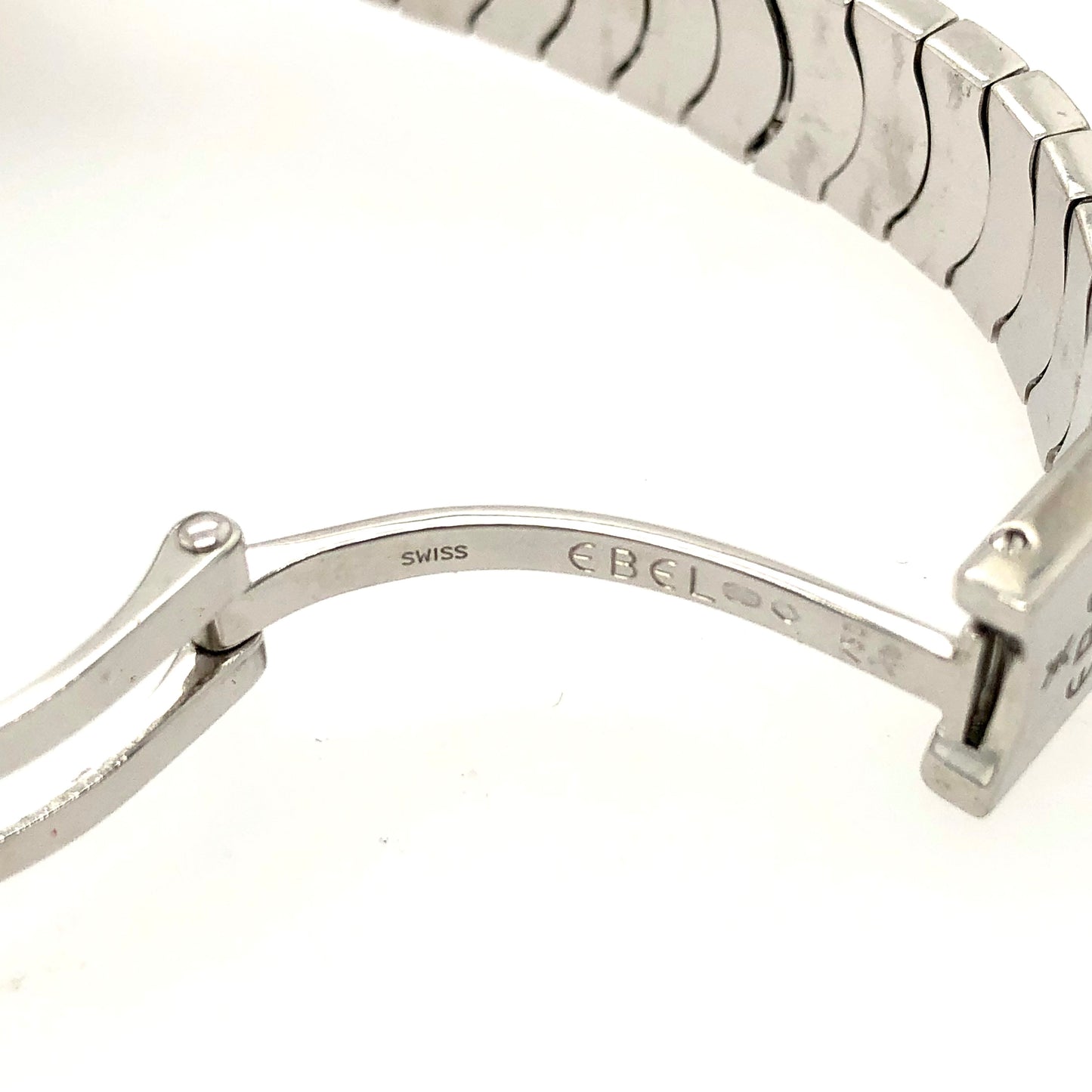 EBEL SATYA Quartz 22mm 18K White Gold Watch FACTORY Diamonds