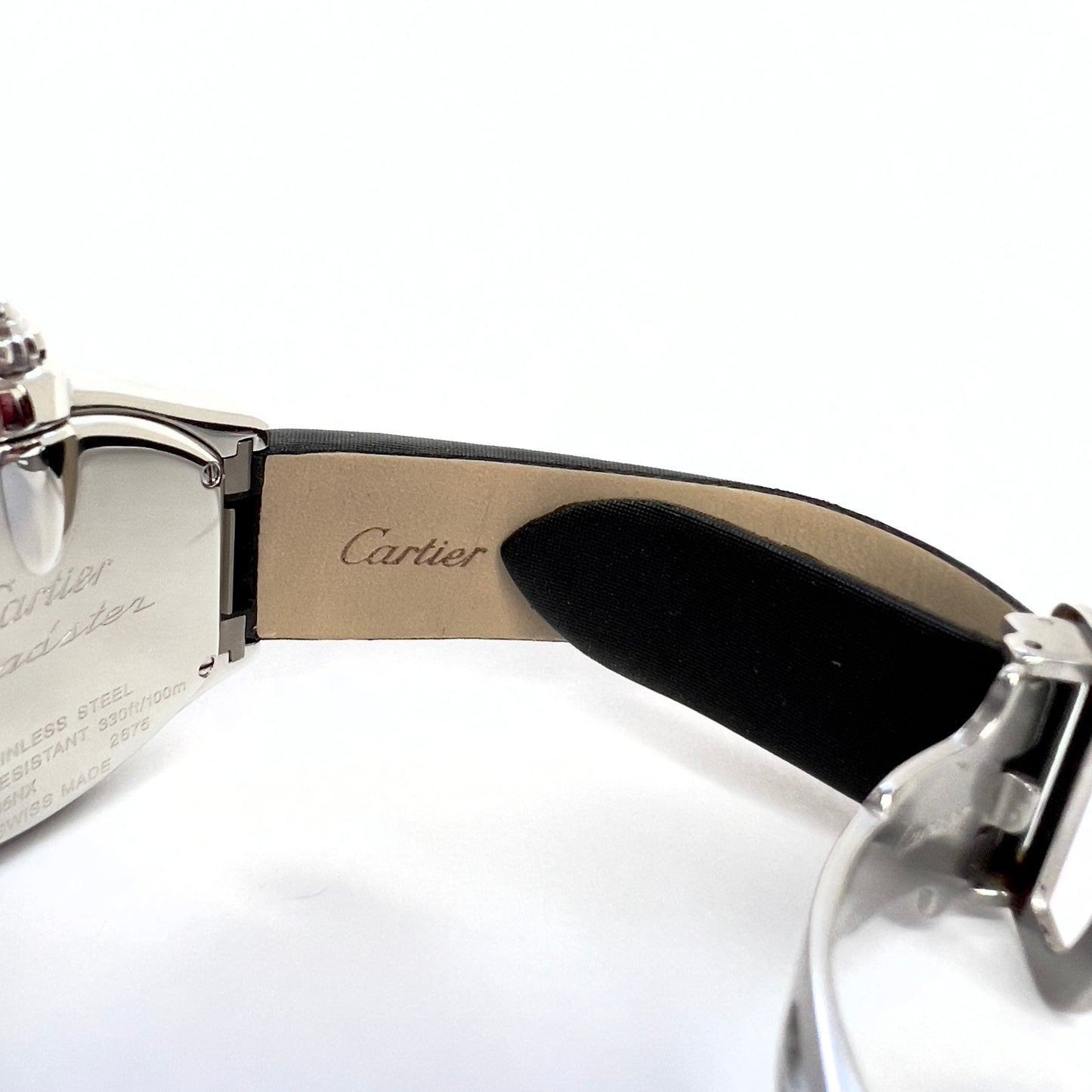 CARTIER ROADSTER Quartz Steel 31mm 1.15TCW DIAMOND Watch