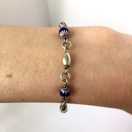 925 Sterling Silver BRACELET Made In ITALY 6g, Stamped 925, 7.5 Inches Long