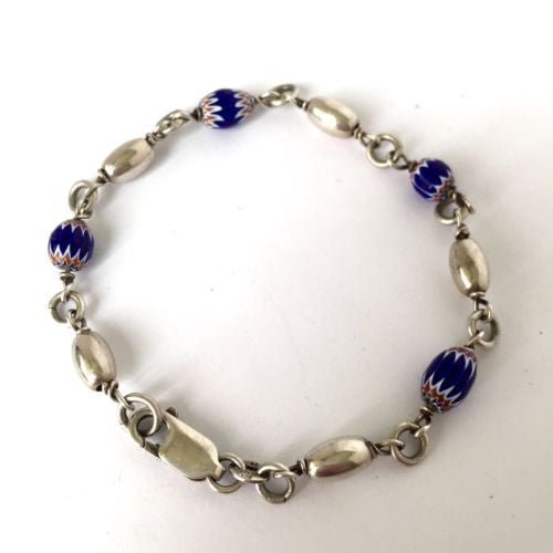 925 Sterling Silver BRACELET Made In ITALY 6g, Stamped 925, 7.5 Inches Long