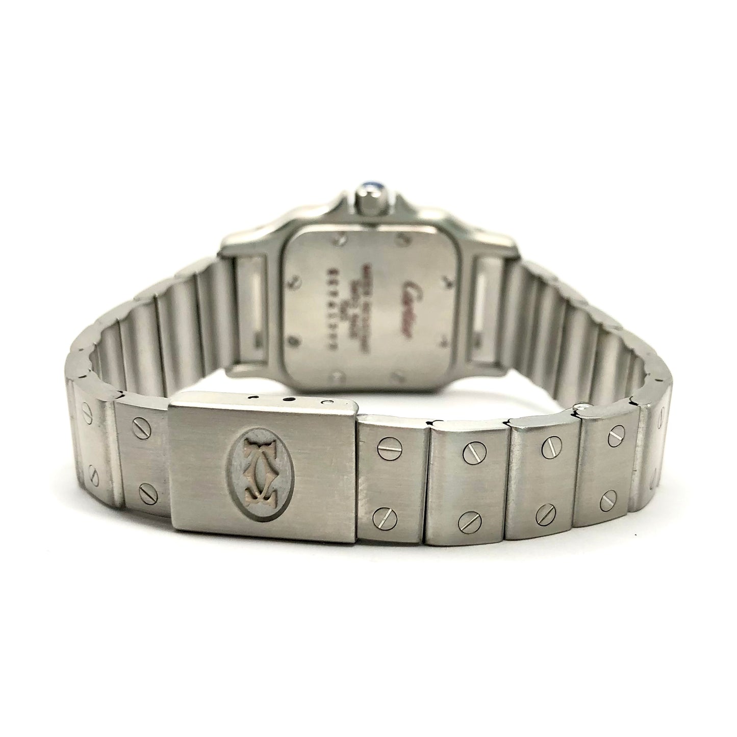 CARTIER SANTOS GALBEE Quartz 24mm Steel 0.69TCW DIAMOND Watch
