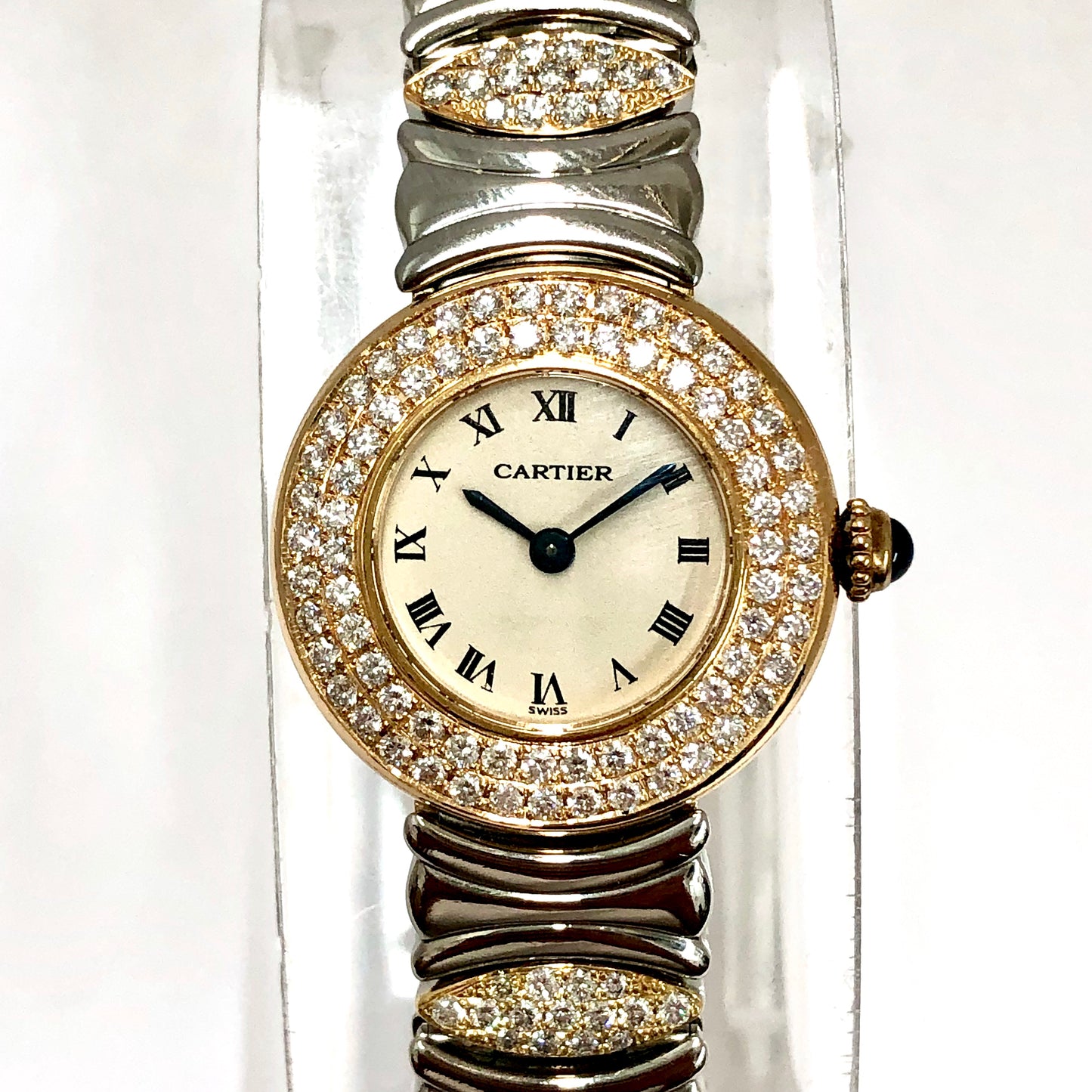 CARTIER COLISÈE Quartz 24mm 2 Tone 1.59TCW DIAMOND Watch