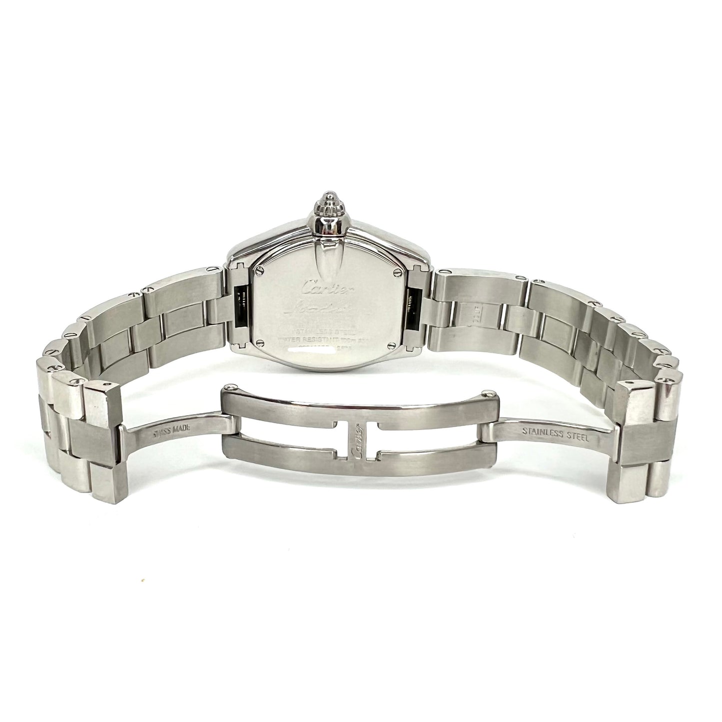 CARTIER ROADSTER Quartz 31mm Steel 1.43TCW Diamond Watch