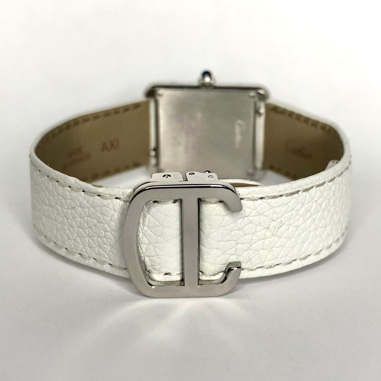 CARTIER TANK SOLO 24mm Steel Watch 0.62TCW Diamonds