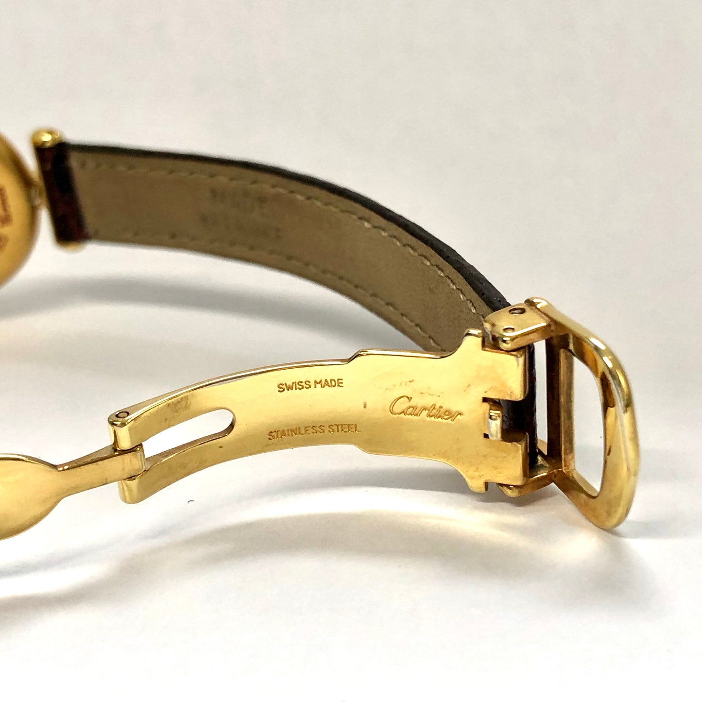 CARTIER VERMEIL COLISÈE Anniversary LMT ED Quartz 24mm GP Silver 0.67TCW DIAMOND Watch