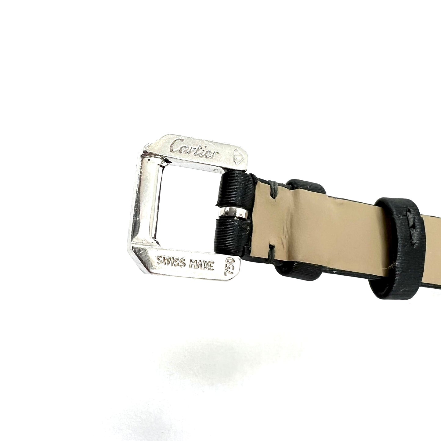 CARTIER LIBRE CEINTURE ALLONGEE 18K White Gold Factory Diamond Watch