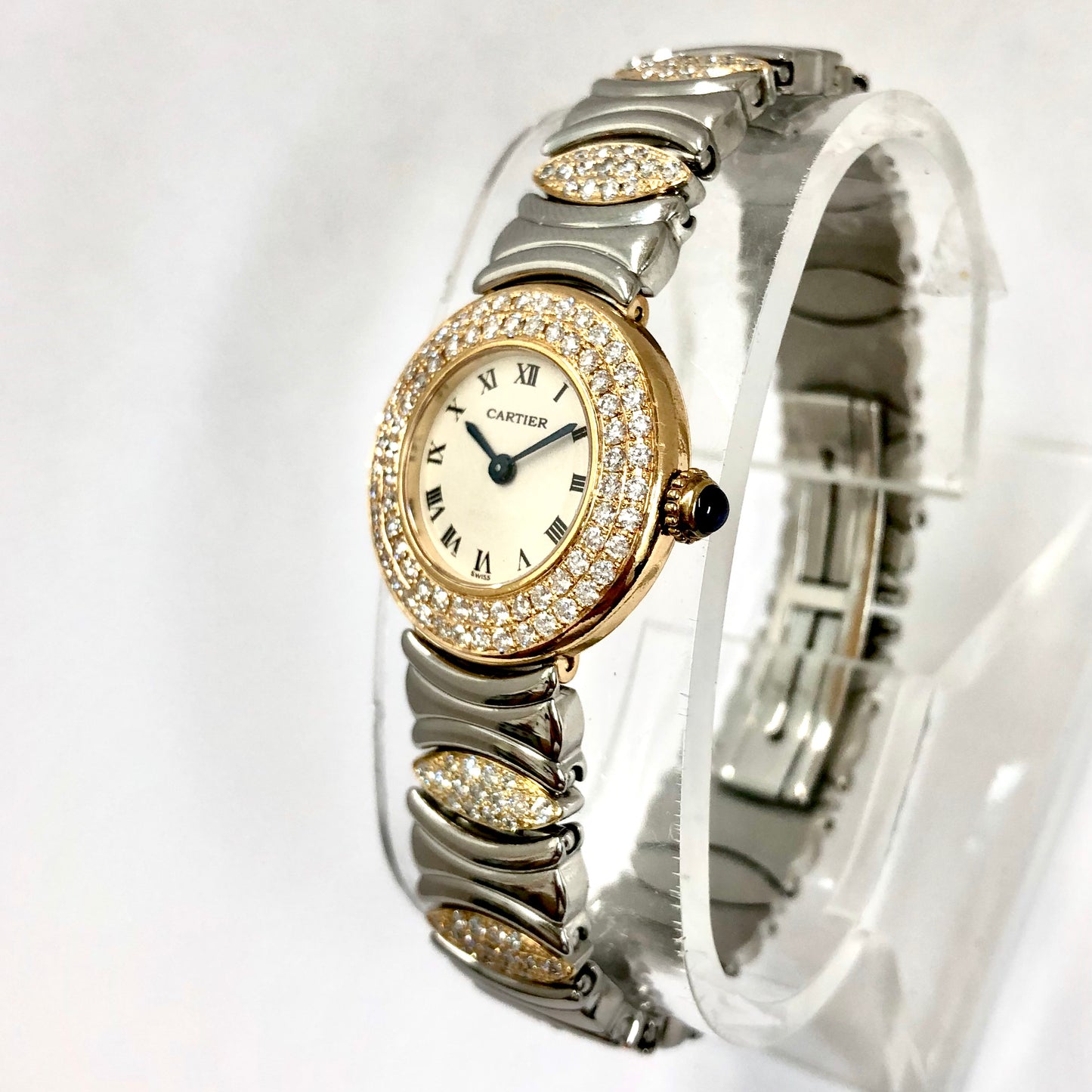 CARTIER COLISÈE Quartz 24mm 2 Tone 1.59TCW DIAMOND Watch