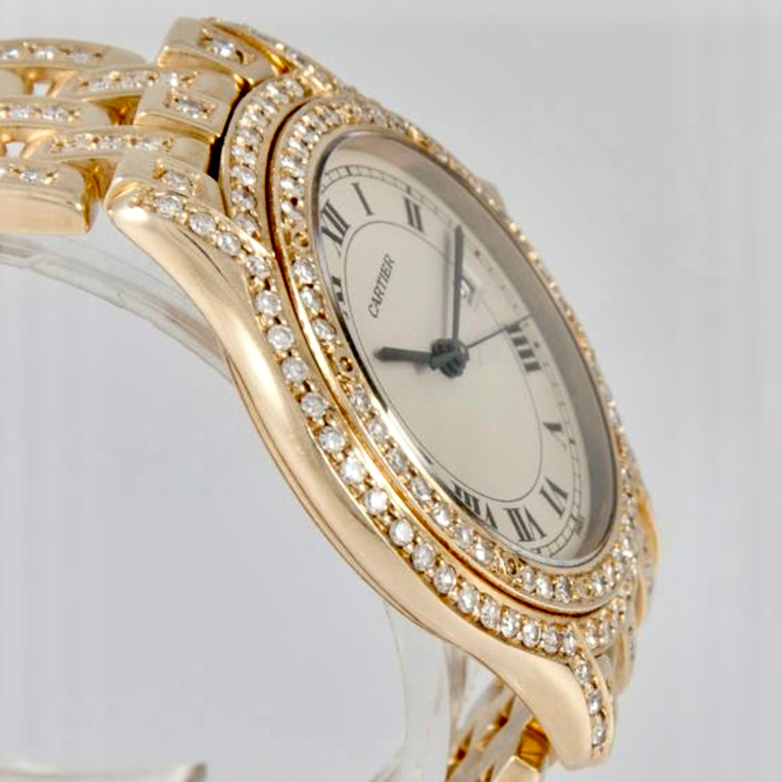 CARTIER PANTHERE COUGAR 27mm 18K Yellow Gold Diamond Watch