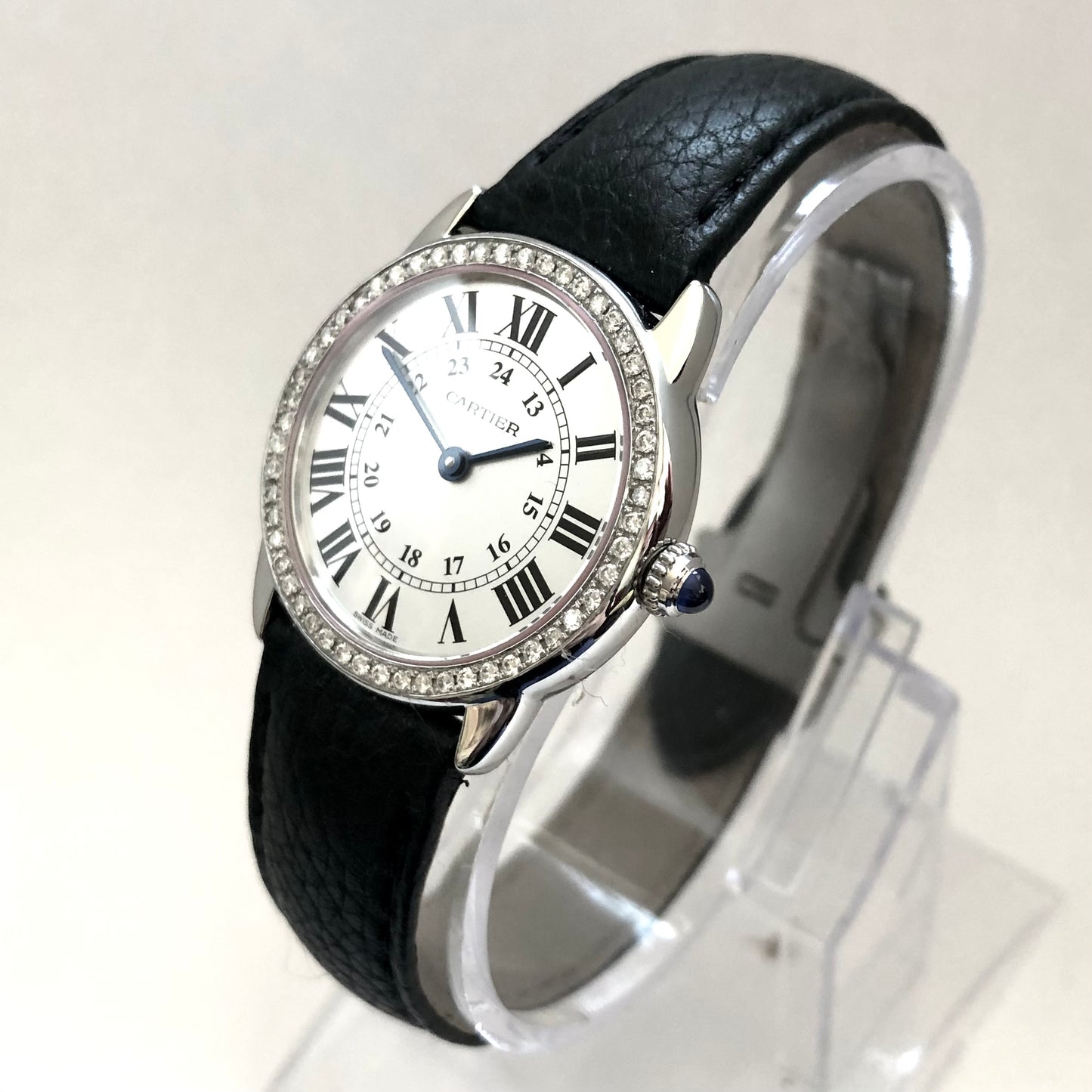 CARTIER RONDE SOLO 29mm Quartz Steel 0.43TCW DIAMOND Watch