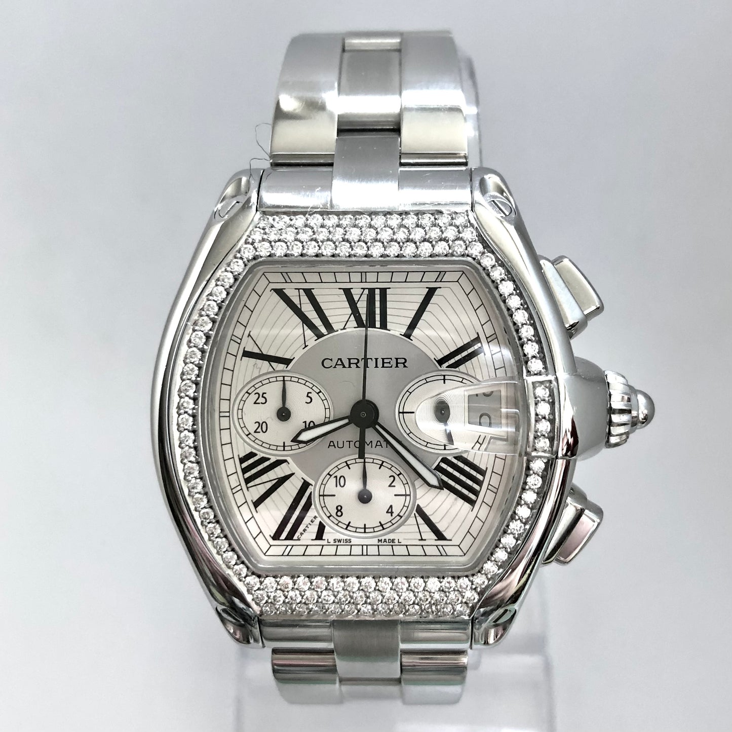 CARTIER ROADSTER Chronograph Diamond Watch
